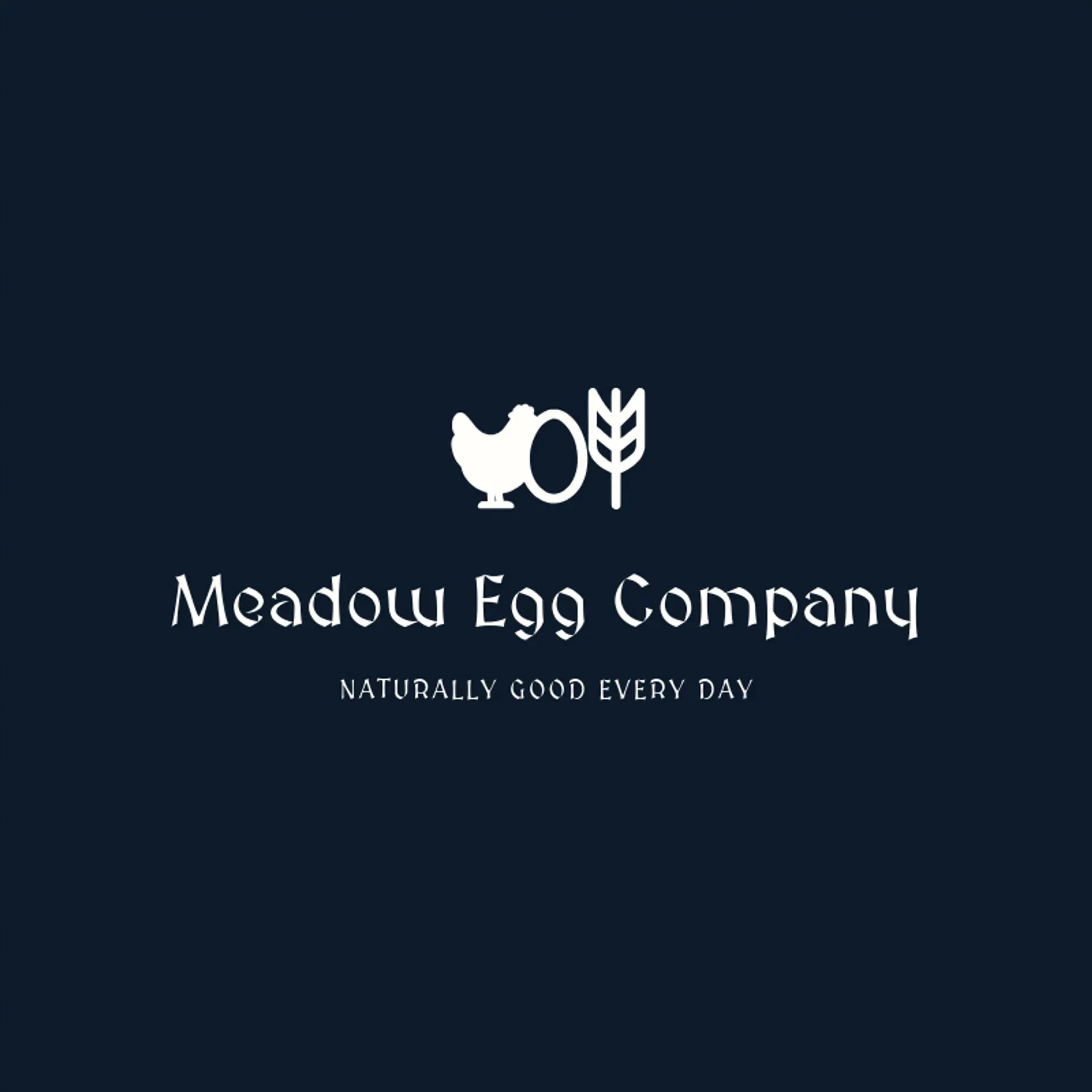 Meadow Egg Company logo for chicken