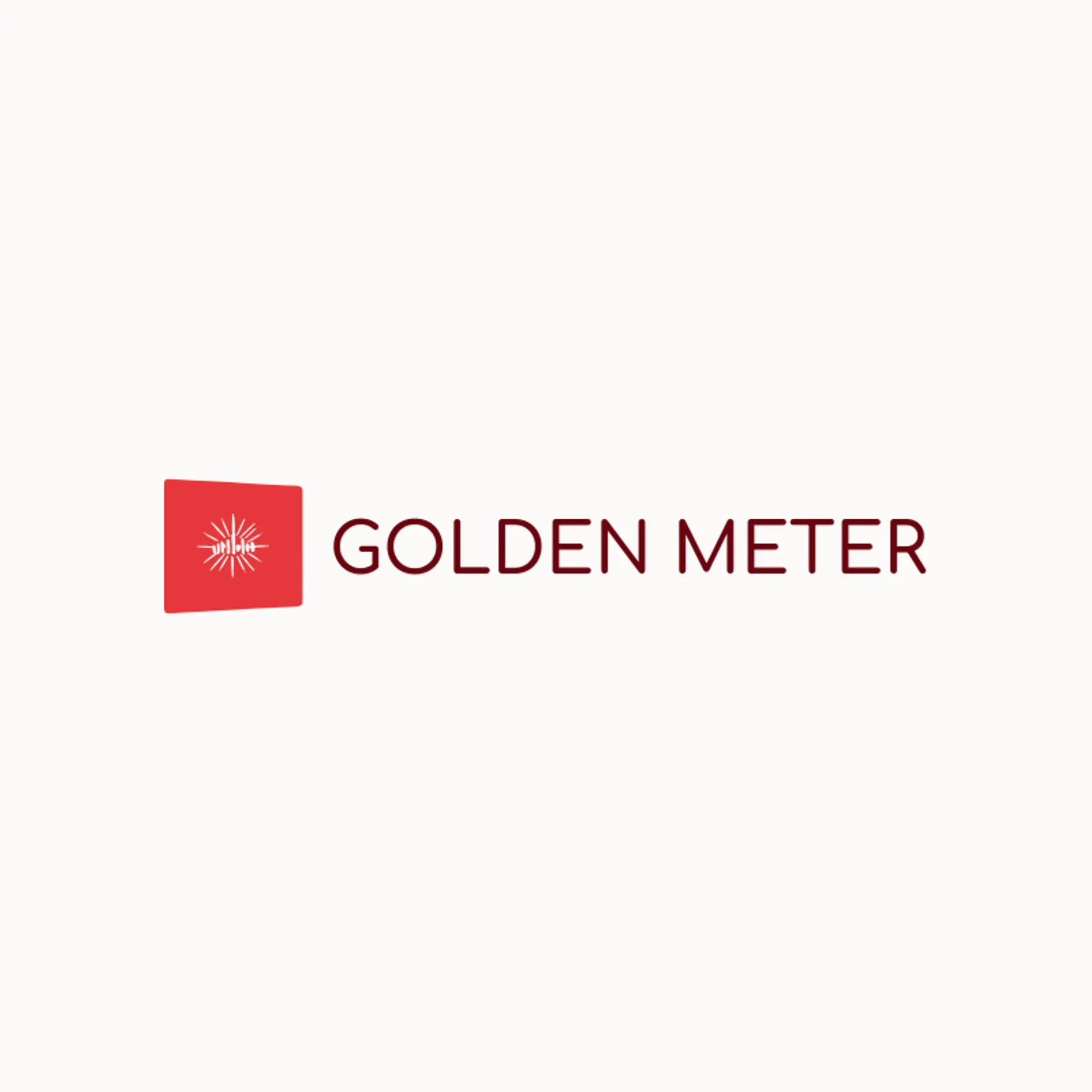 Golden Meter logo for audio