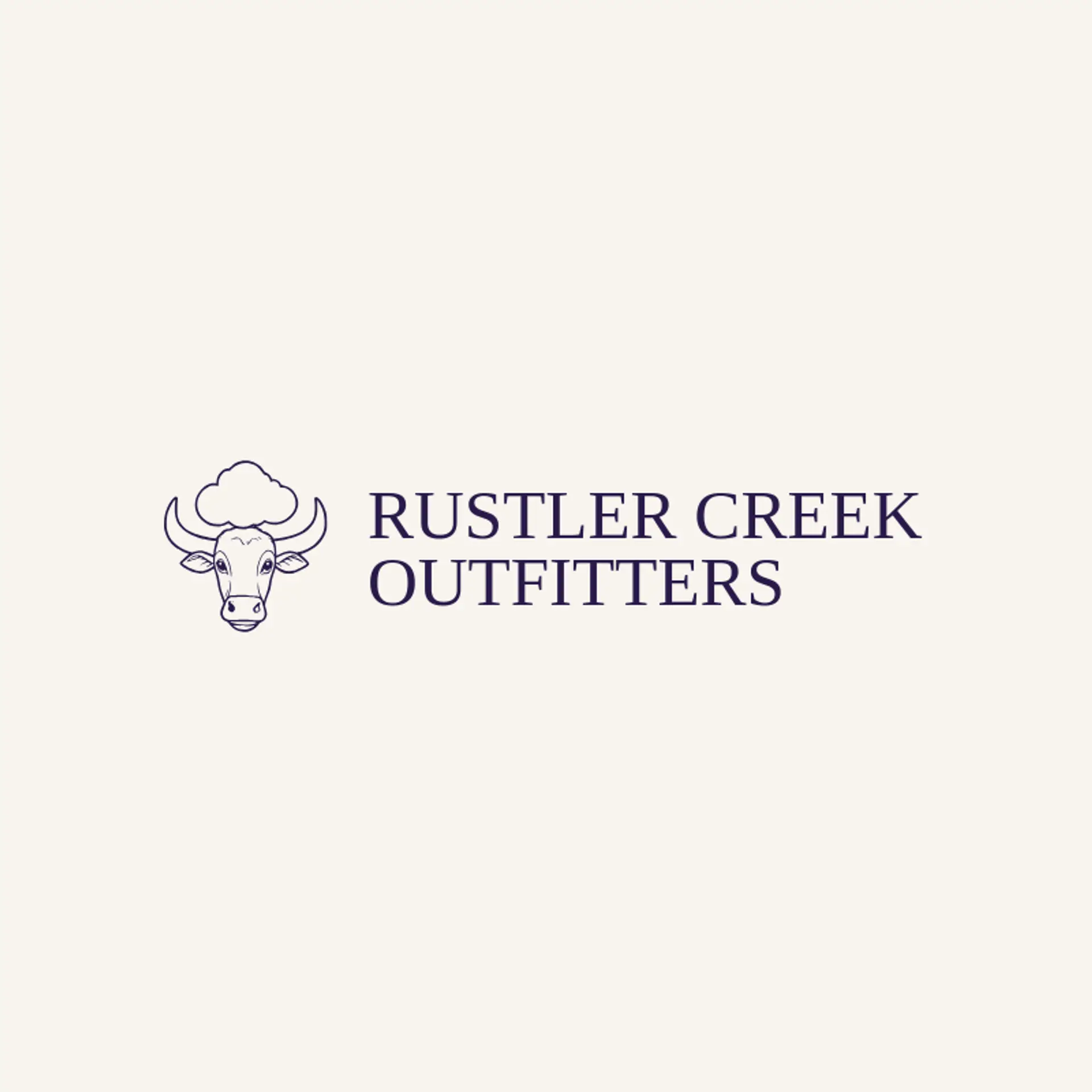 Rustler Creek Outfitters logo for longhorn