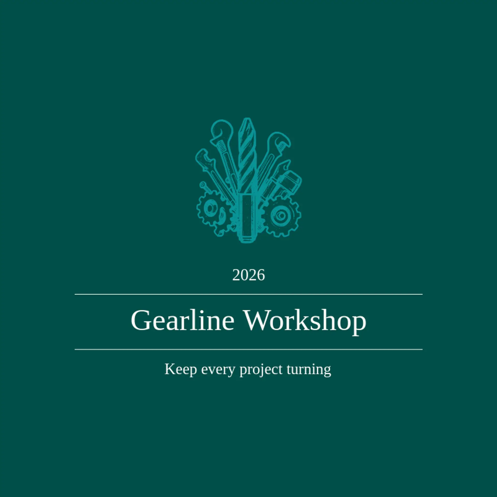 Gearline Workshop logo for tools