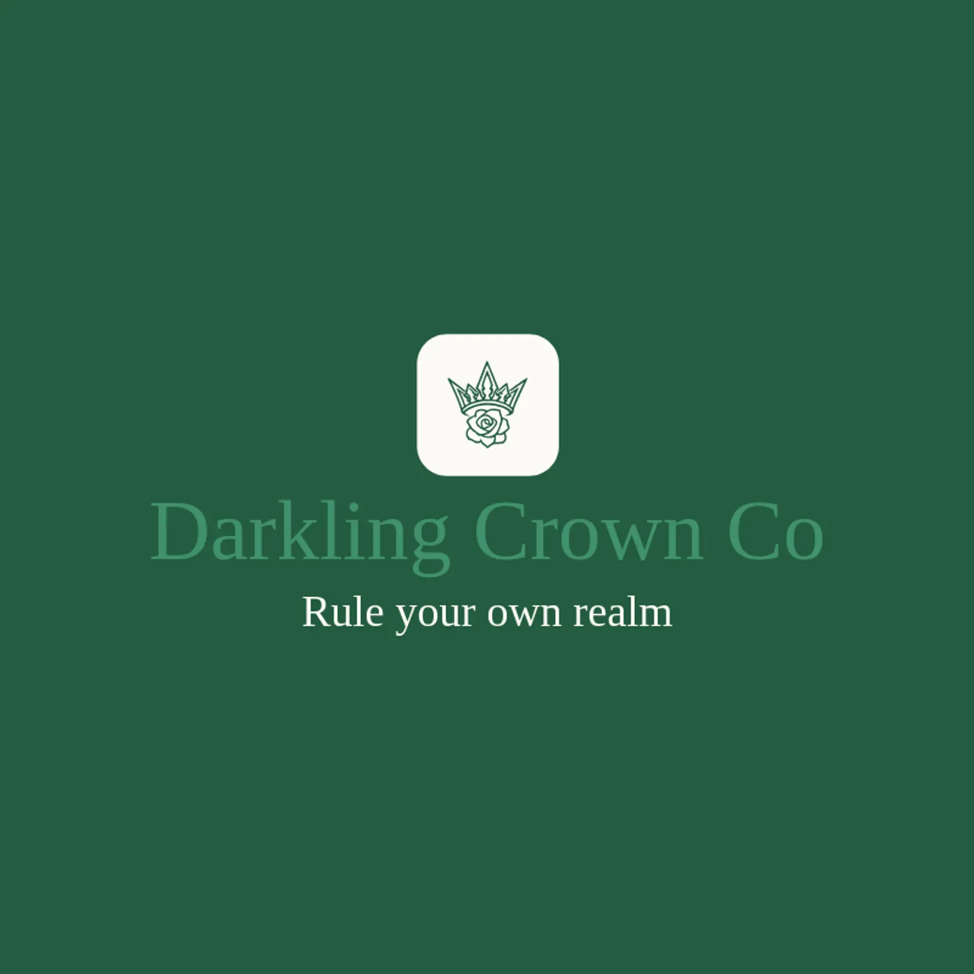 Darkling Crown Co logo for gothic