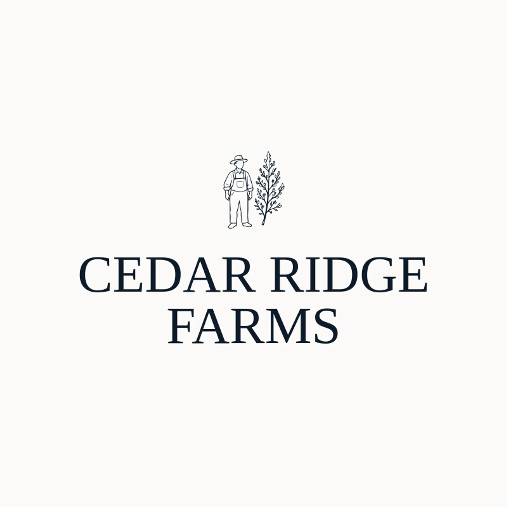 Cedar Ridge Farms logo for farmer