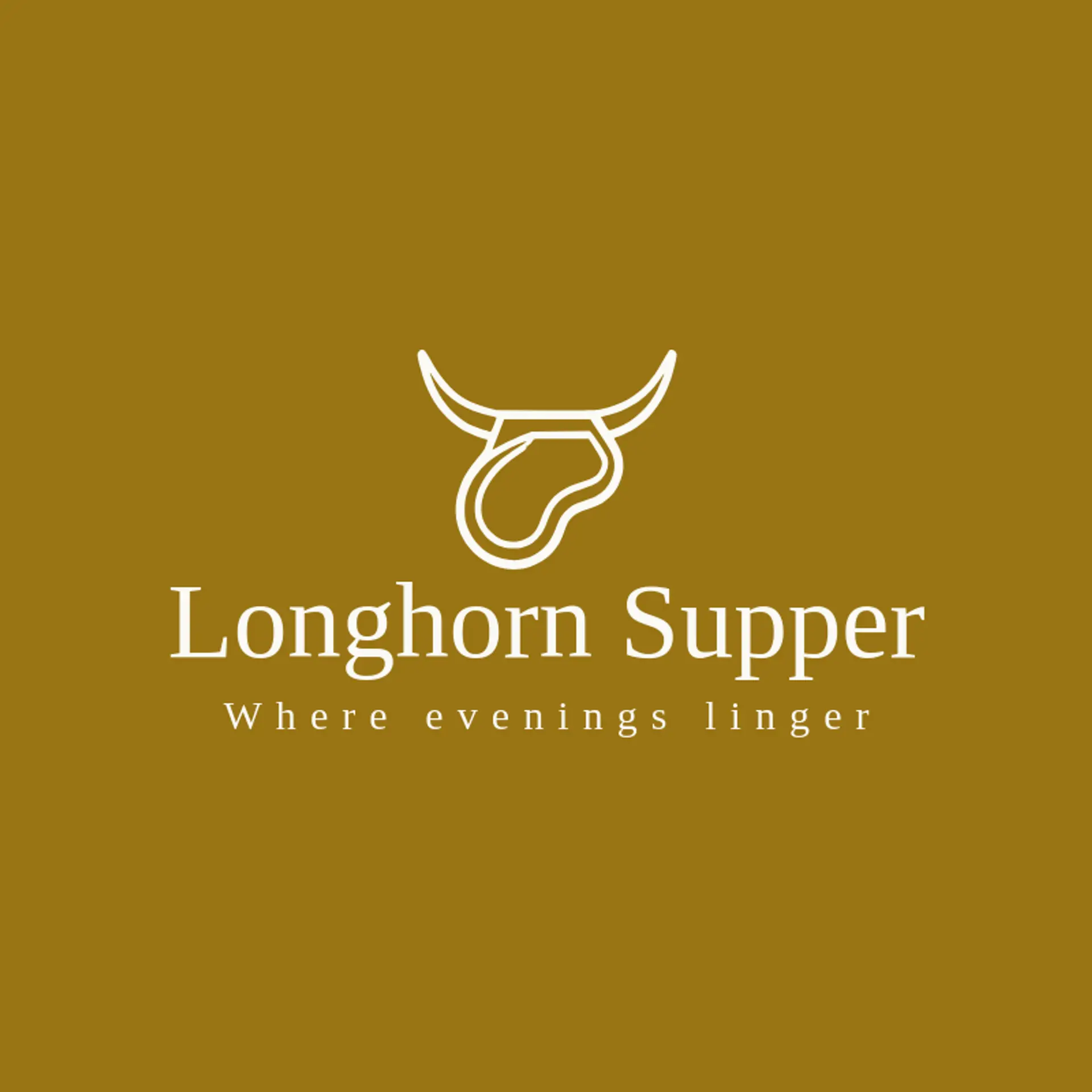 Longhorn Supper logo for steakhouse
