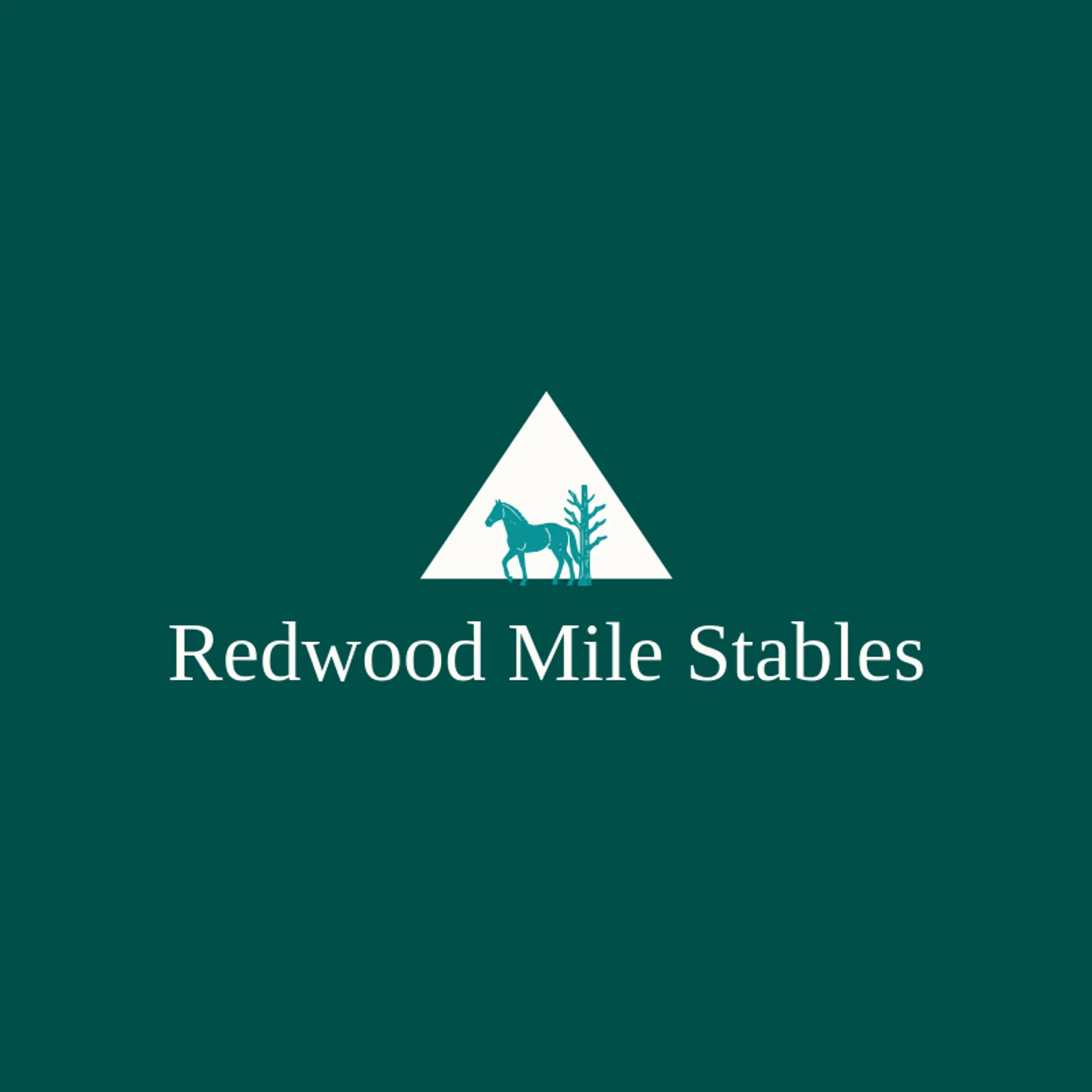 Redwood Mile Stables logo for horse racing
