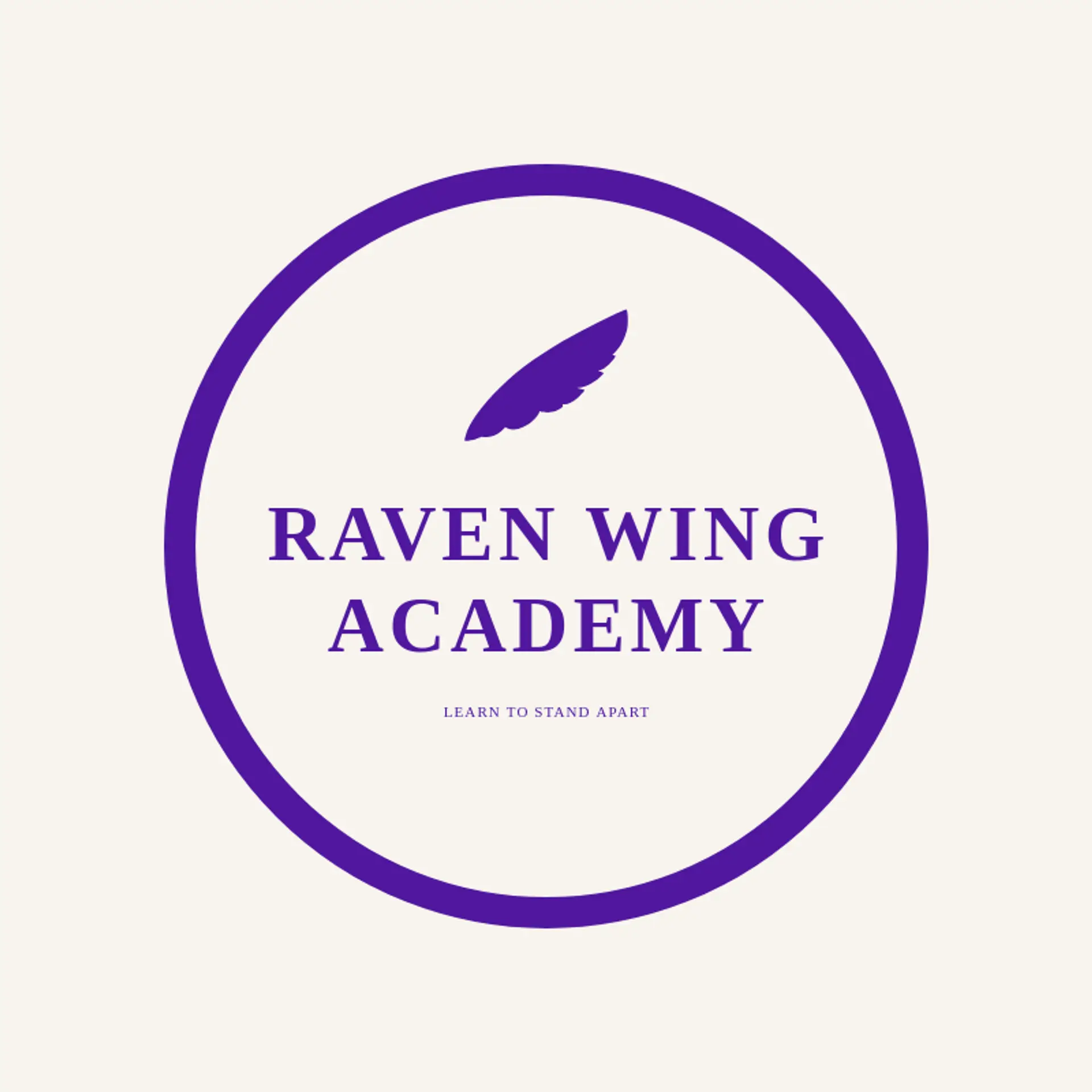 Raven Wing Academy logo for goth