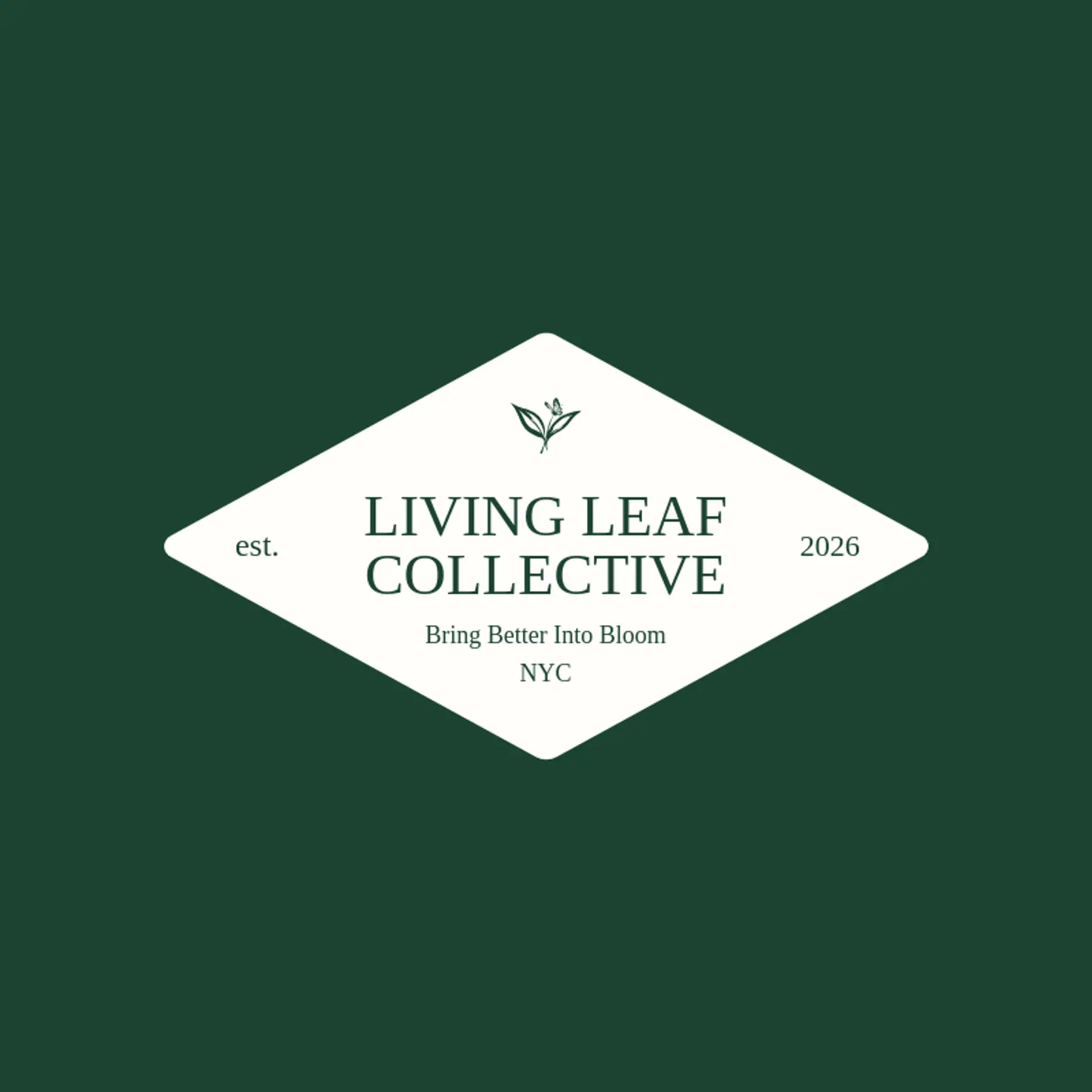 Living Leaf Collective logo for natural