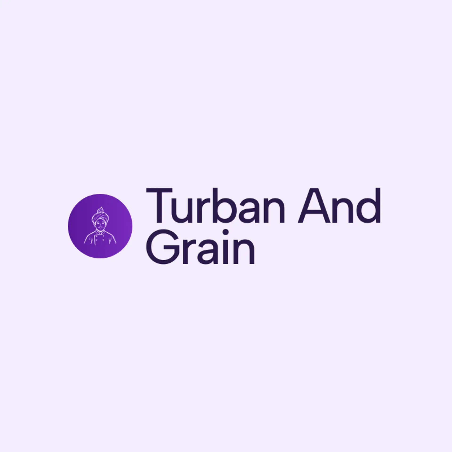 Turban And Grain logo for biryani