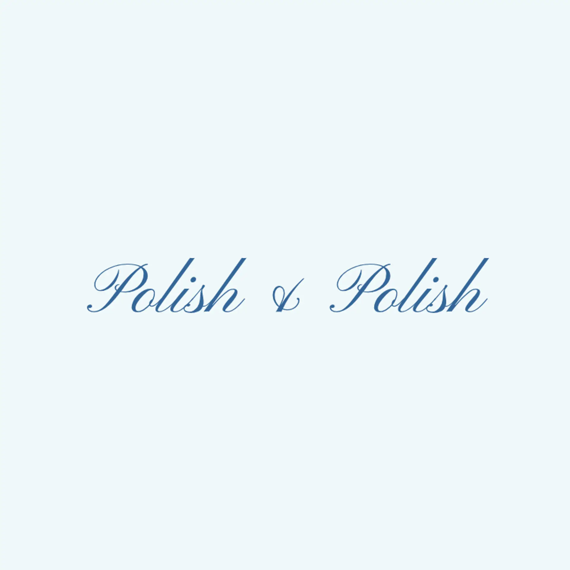 Polish & Polish logo for cleaning services