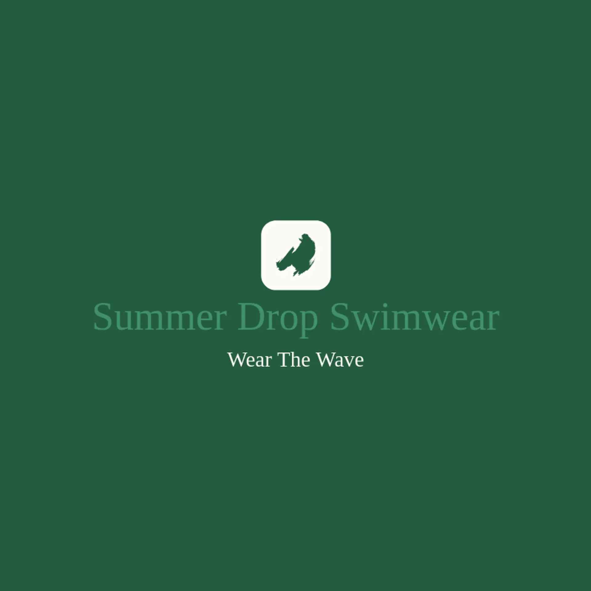 Summer Drop Swimwear logo for splash