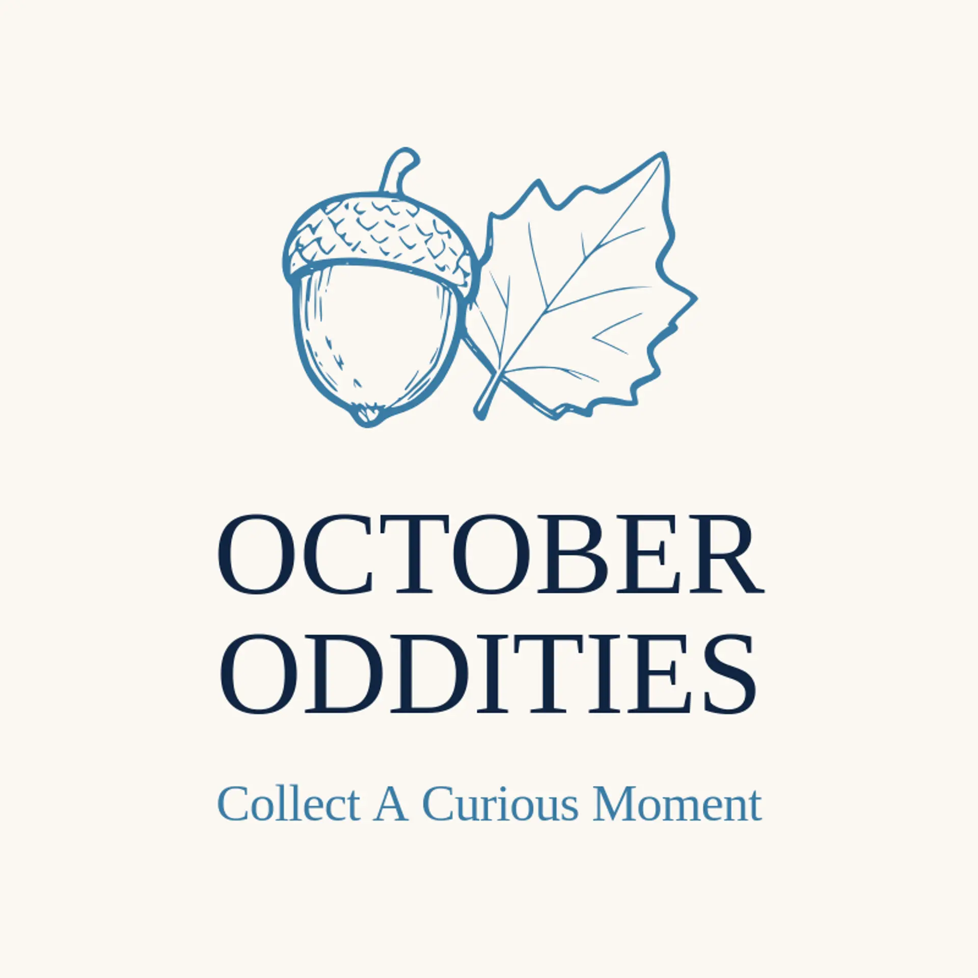 October Oddities logo for spooky