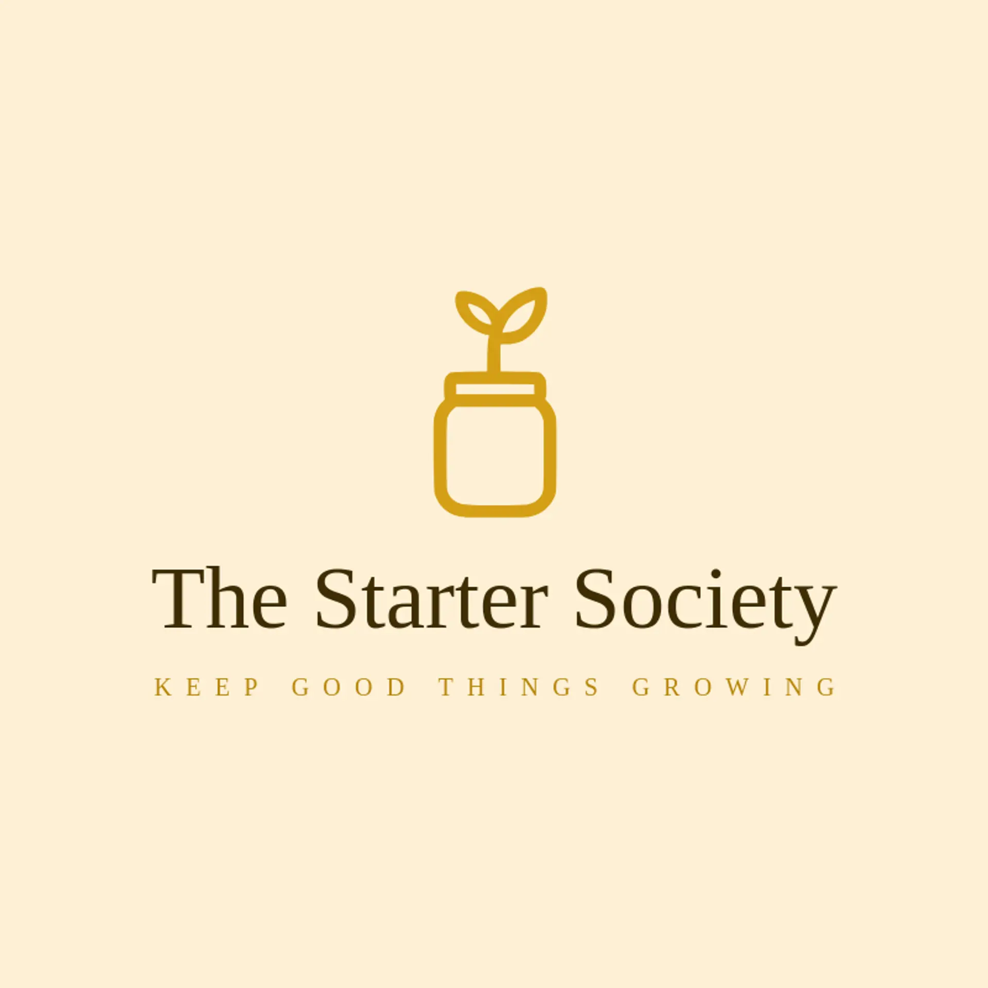 The Starter Society logo for sourdough