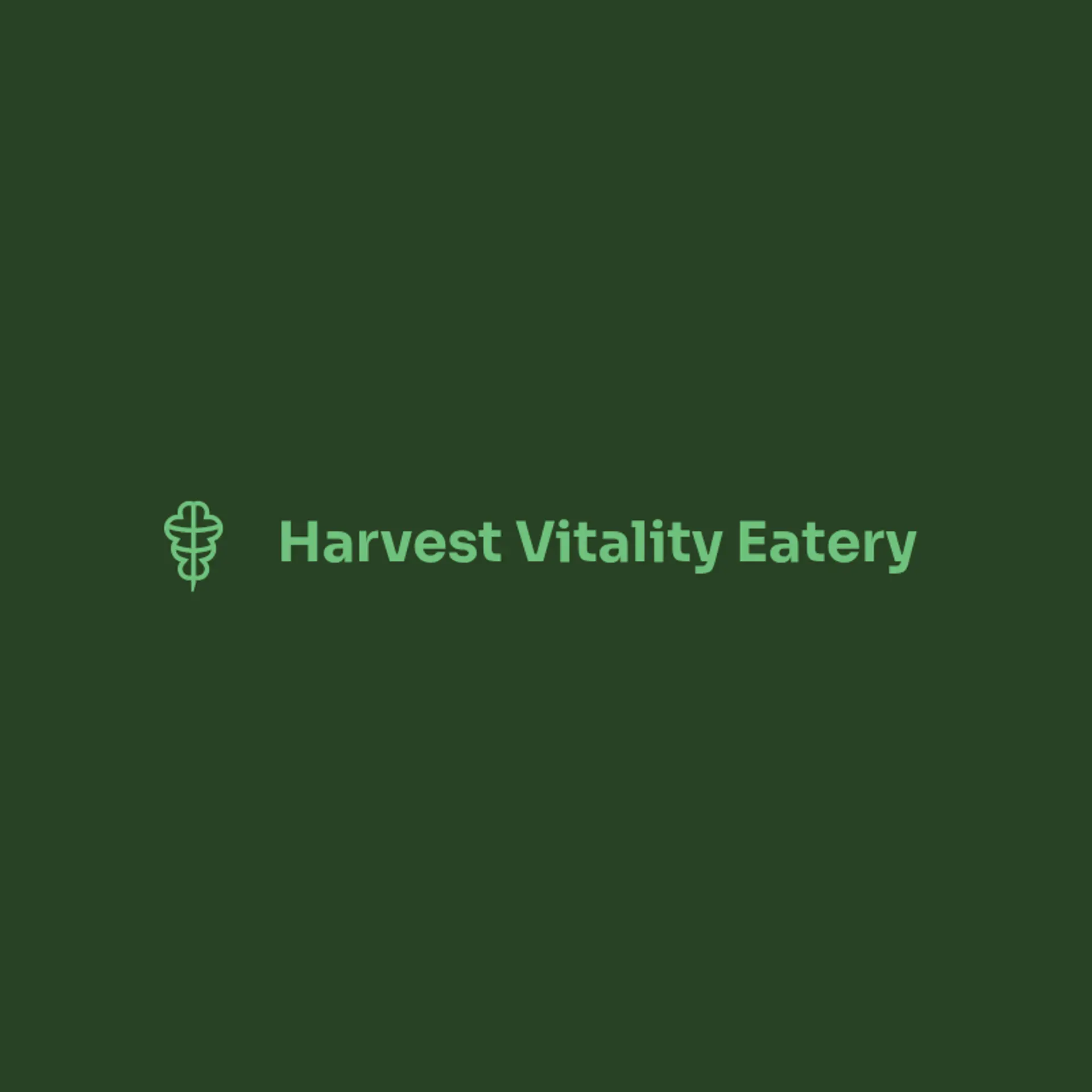 Harvest Vitality Eatery logo for healthy restaurant