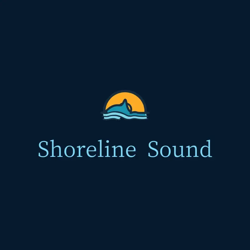 The record label name Shoreline Sound as a branded logo with a color icon