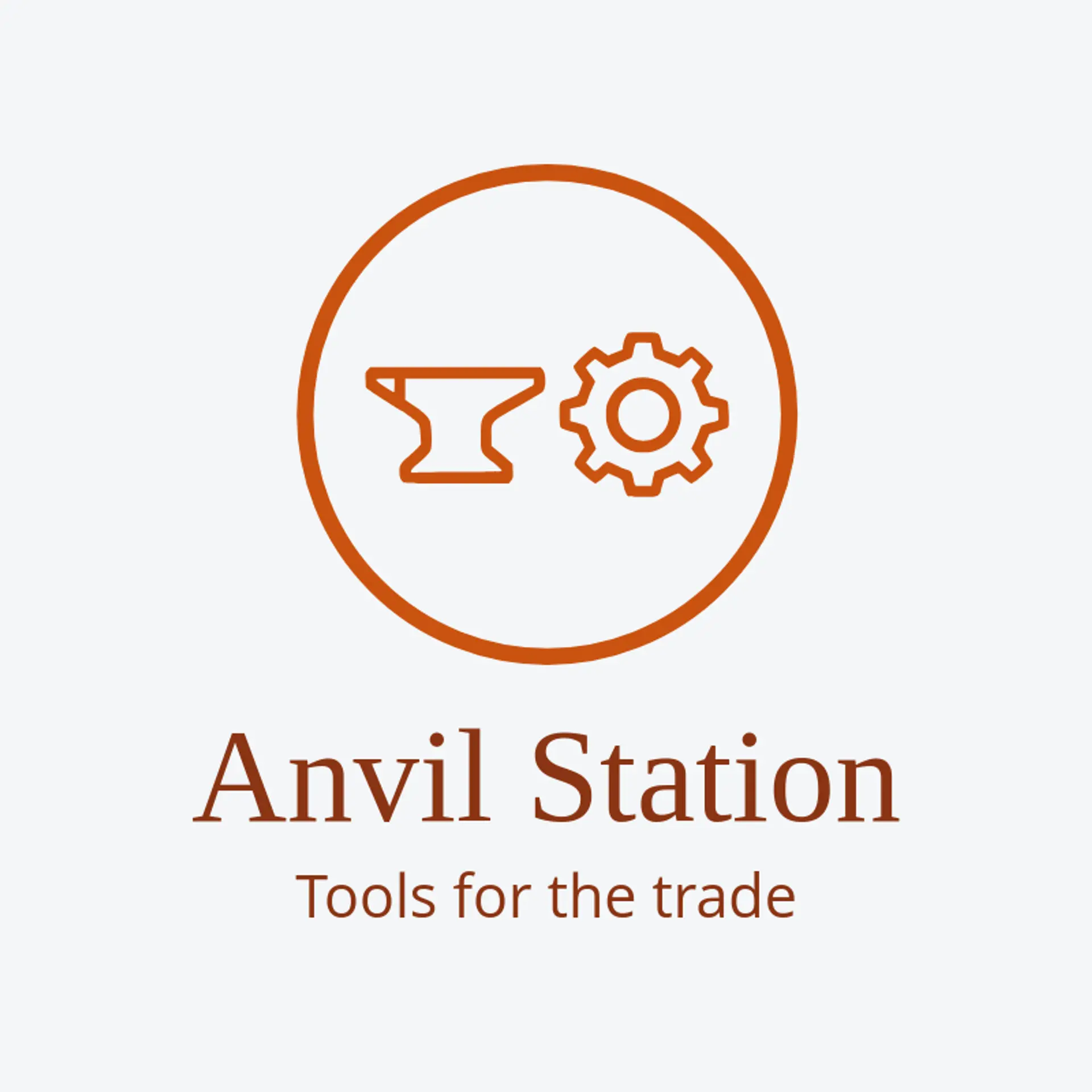 Anvil Station logo for iron