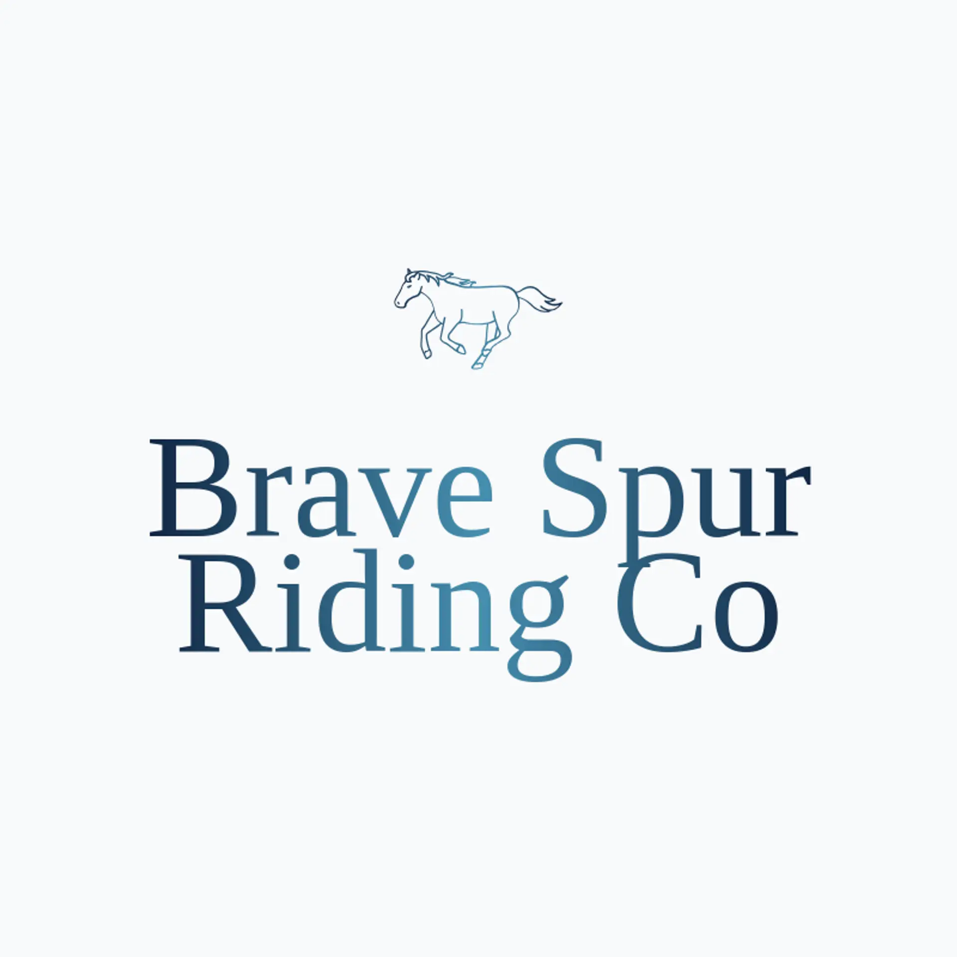 Brave Spur Riding Co logo for bronco