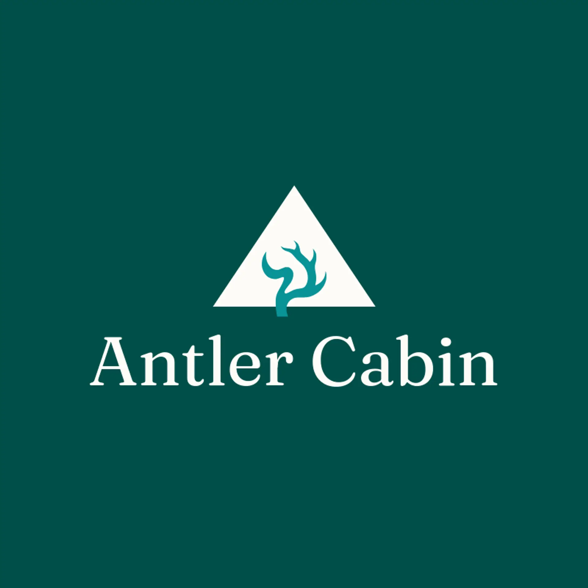 Antler Cabin logo for antler
