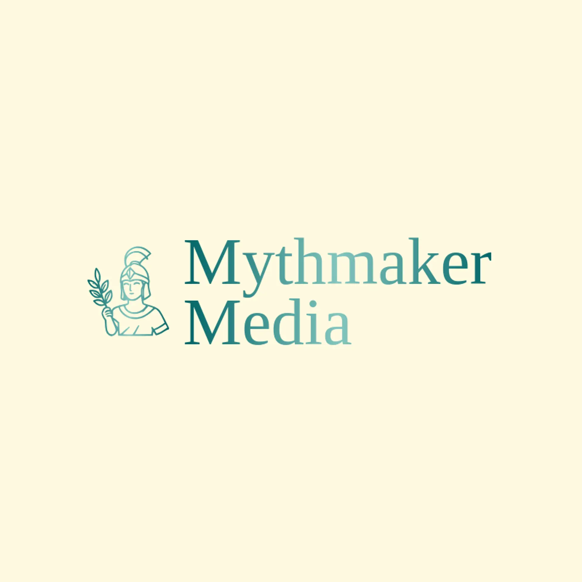 Mythmaker Media logo for greek god