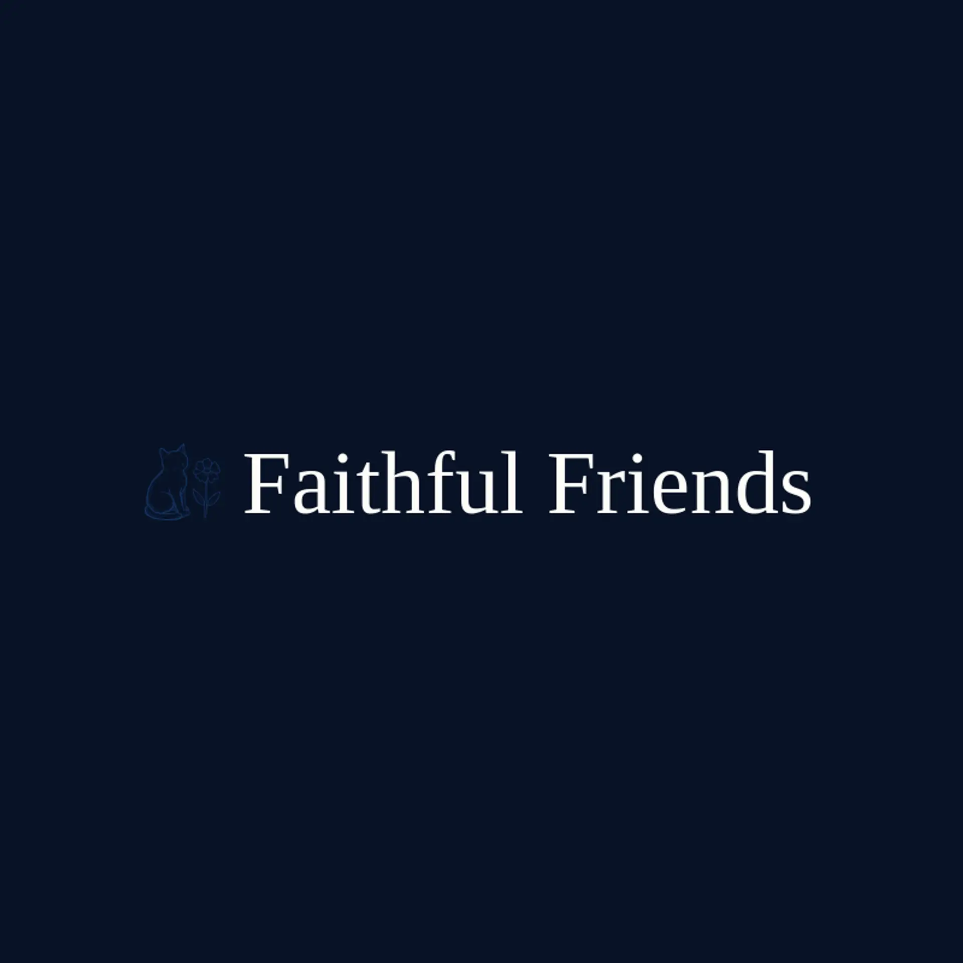 Faithful Friends logo for animal shelter