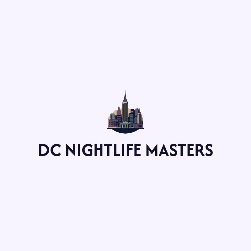 The DJ name DC Nightlife Masters as a branded logo with a color icon