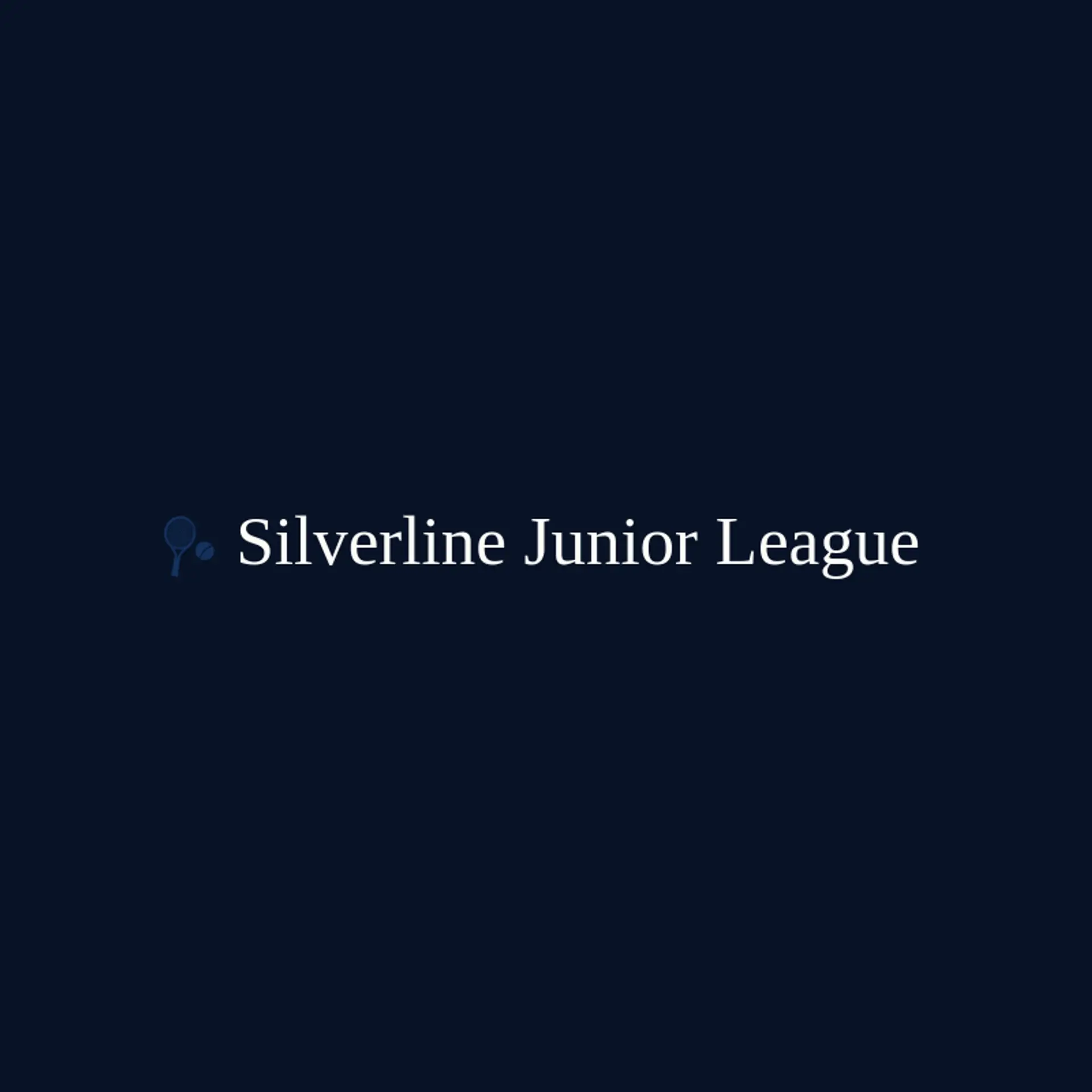 Silverline Junior League logo for youth