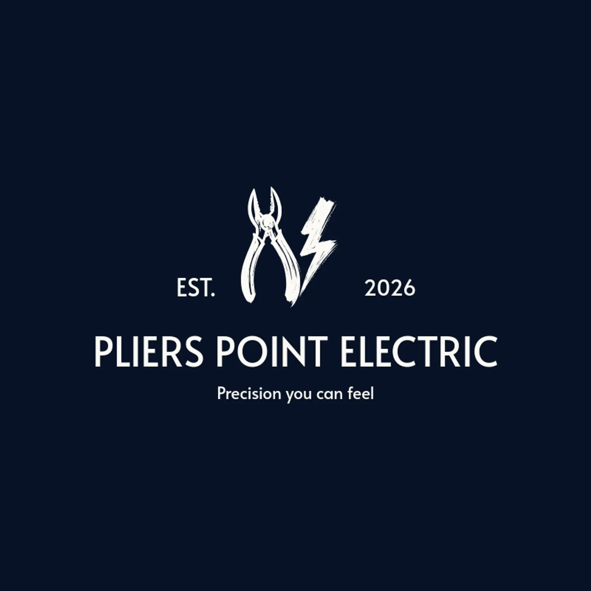 Pliers Point Electric logo for electrician