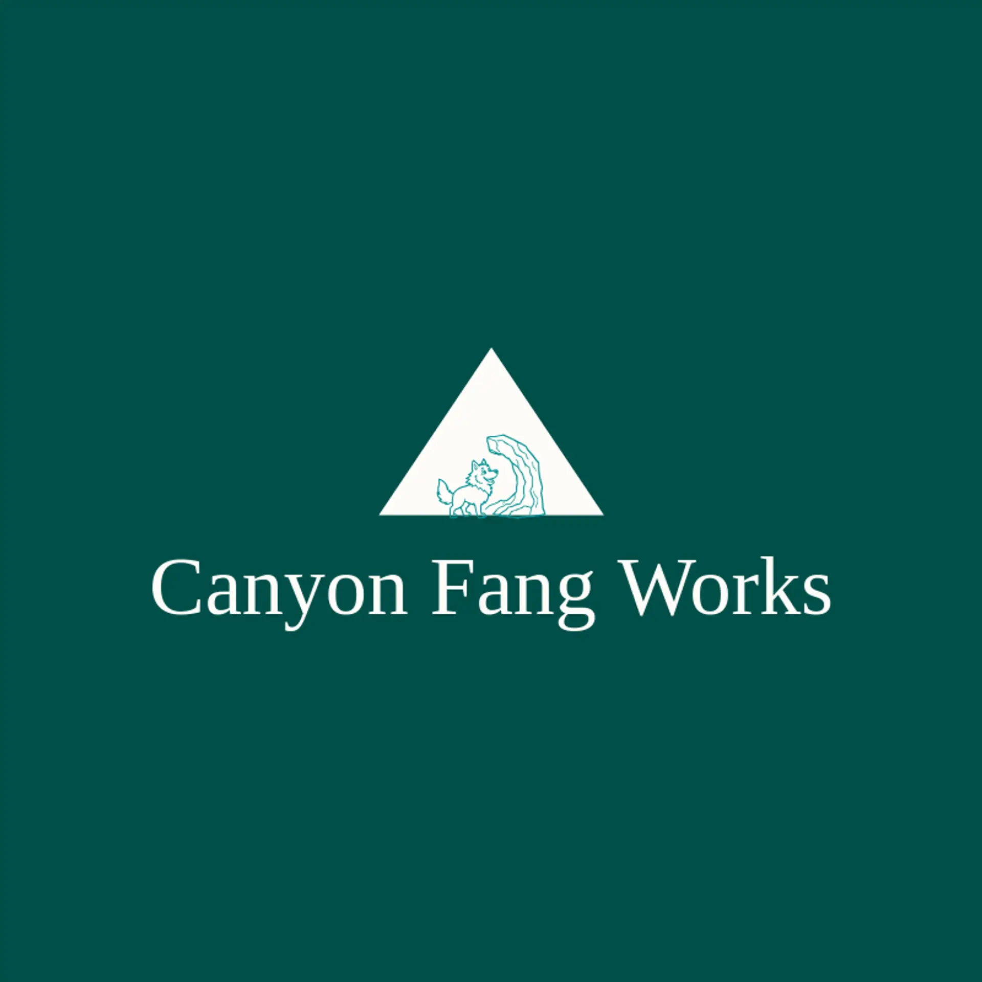 Canyon Fang Works logo for apex predator