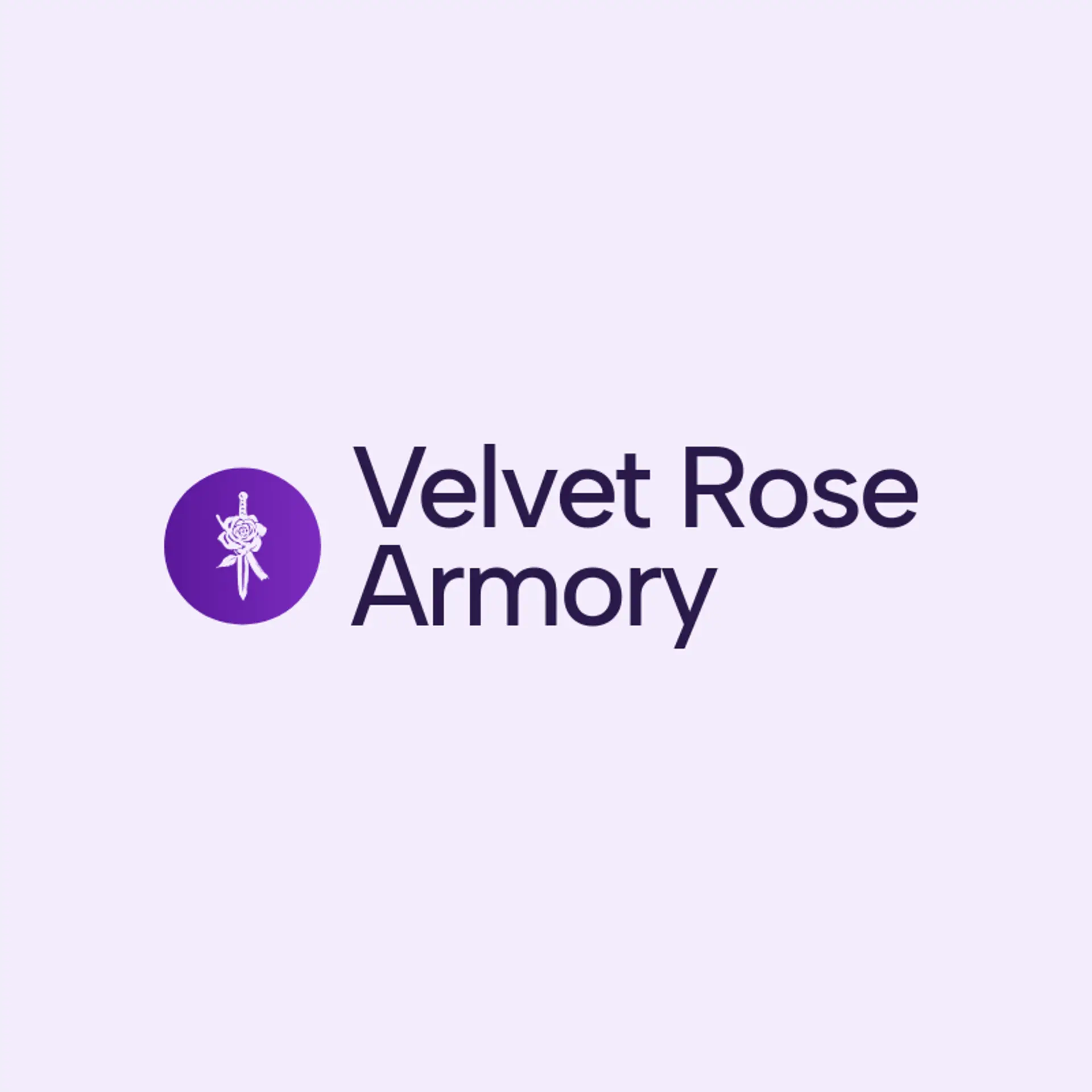 Velvet Rose Armory logo for sword
