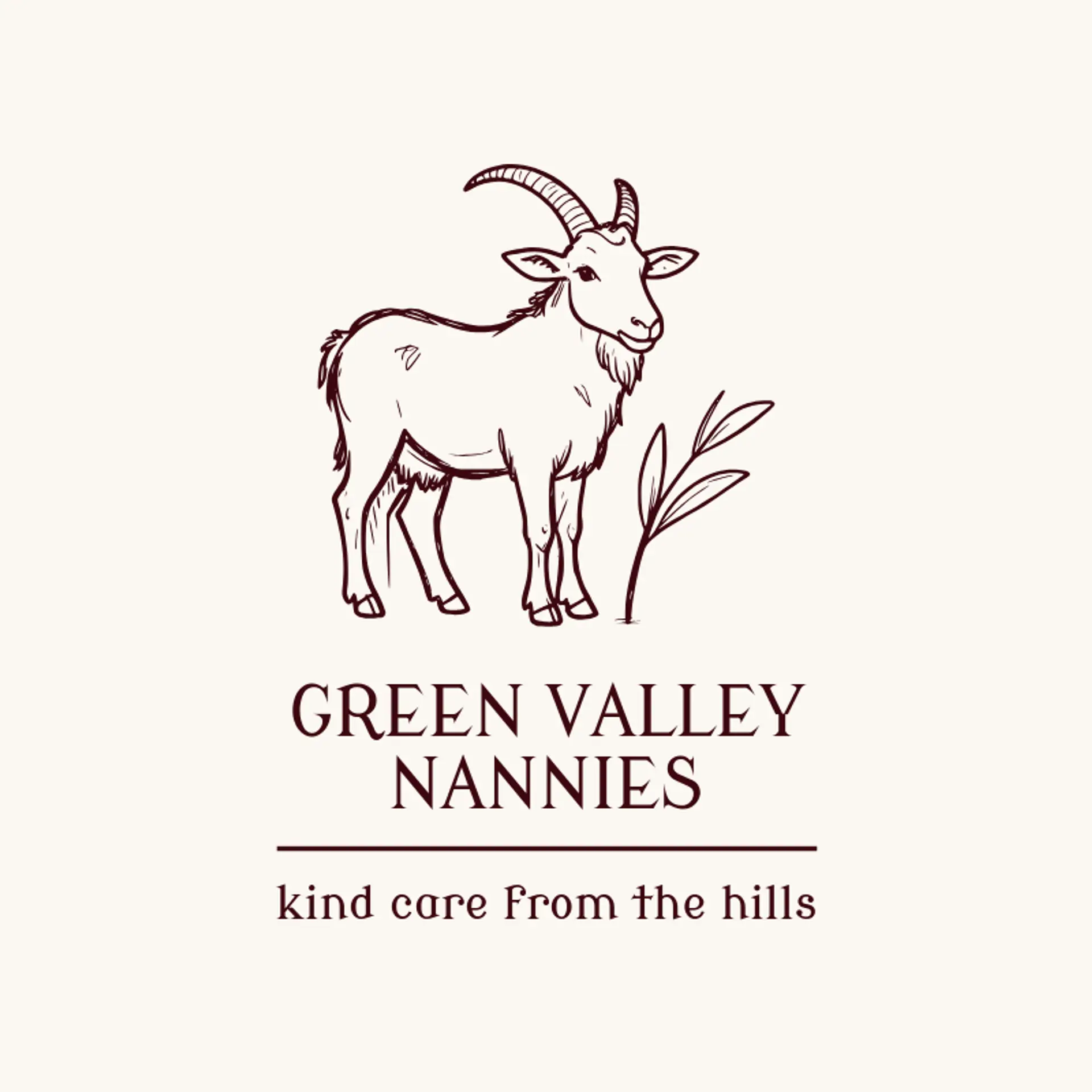 Green Valley Nannies logo for goat