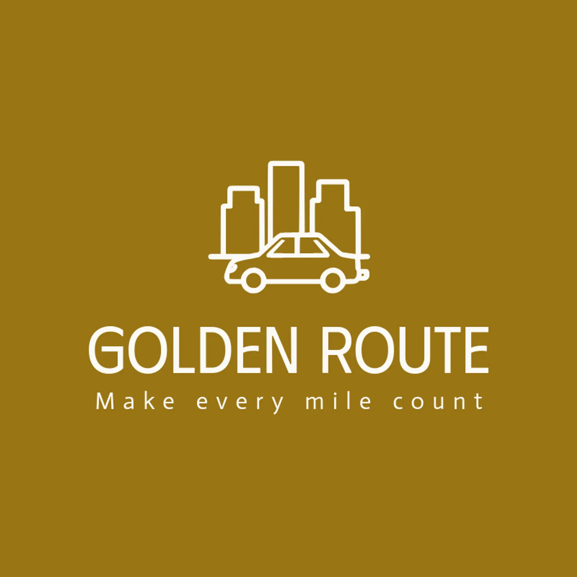 Golden Route logo for taxi