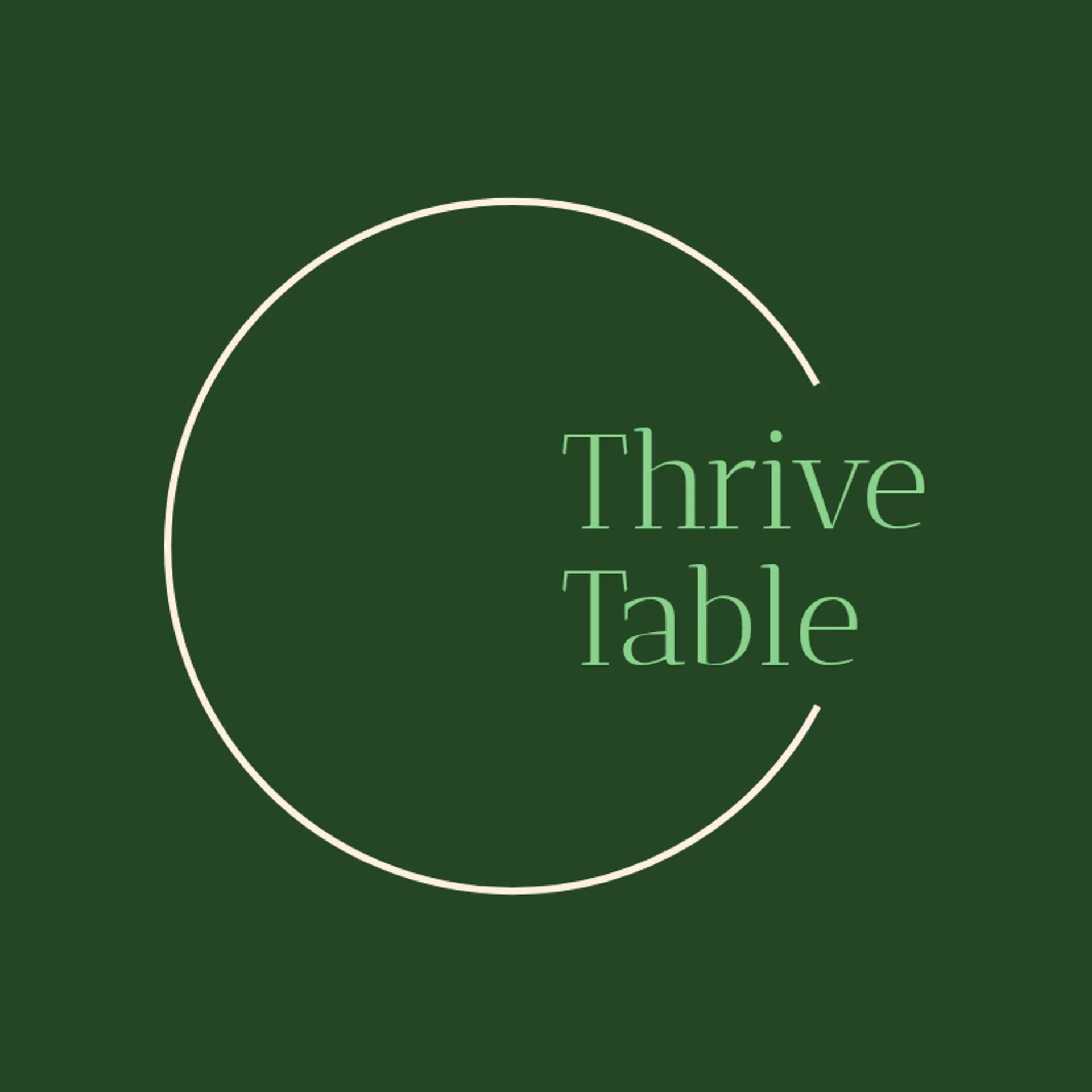 Verdant Table logo for garden restaurant