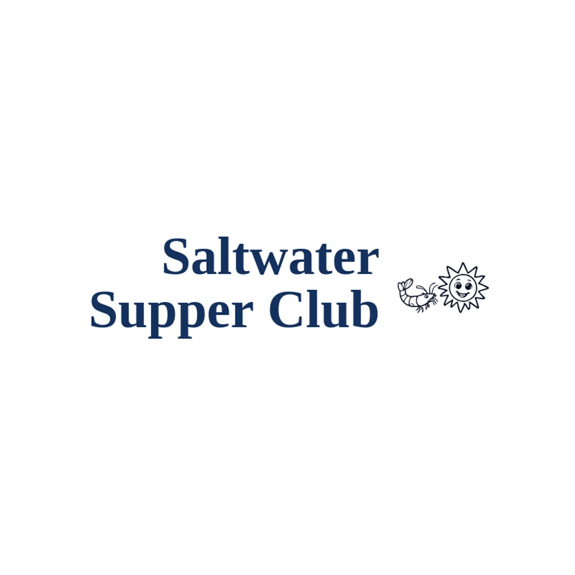 Saltwater Supper Club logo for shrimp
