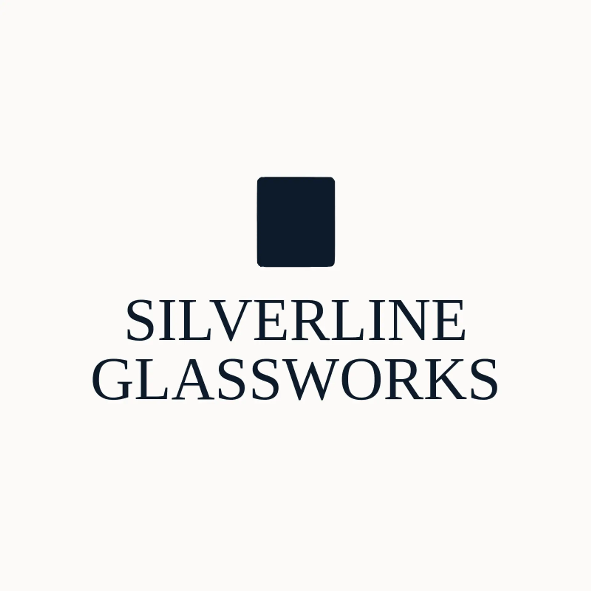 Silverline Glassworks logo for glass