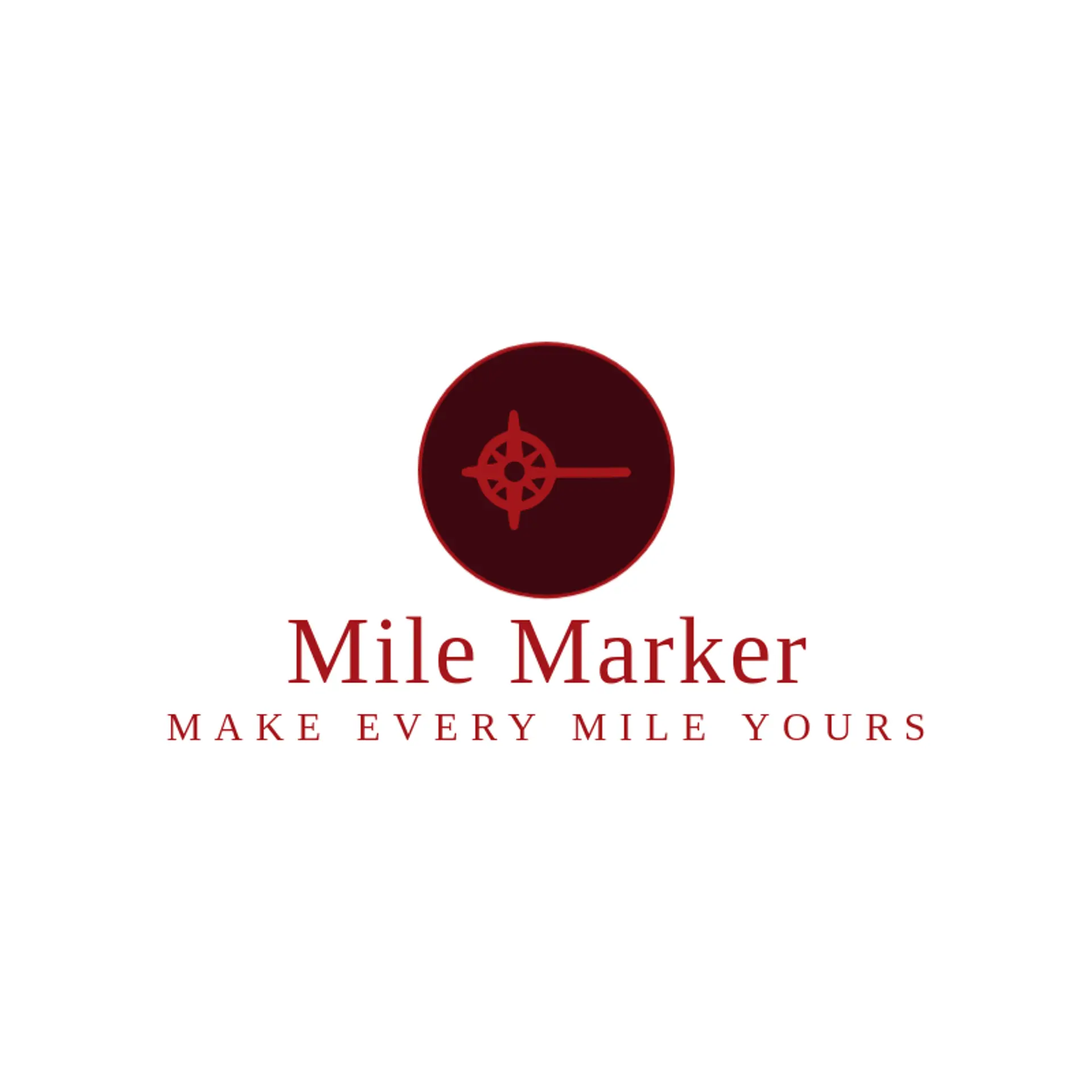 Mile Marker logo for road trip