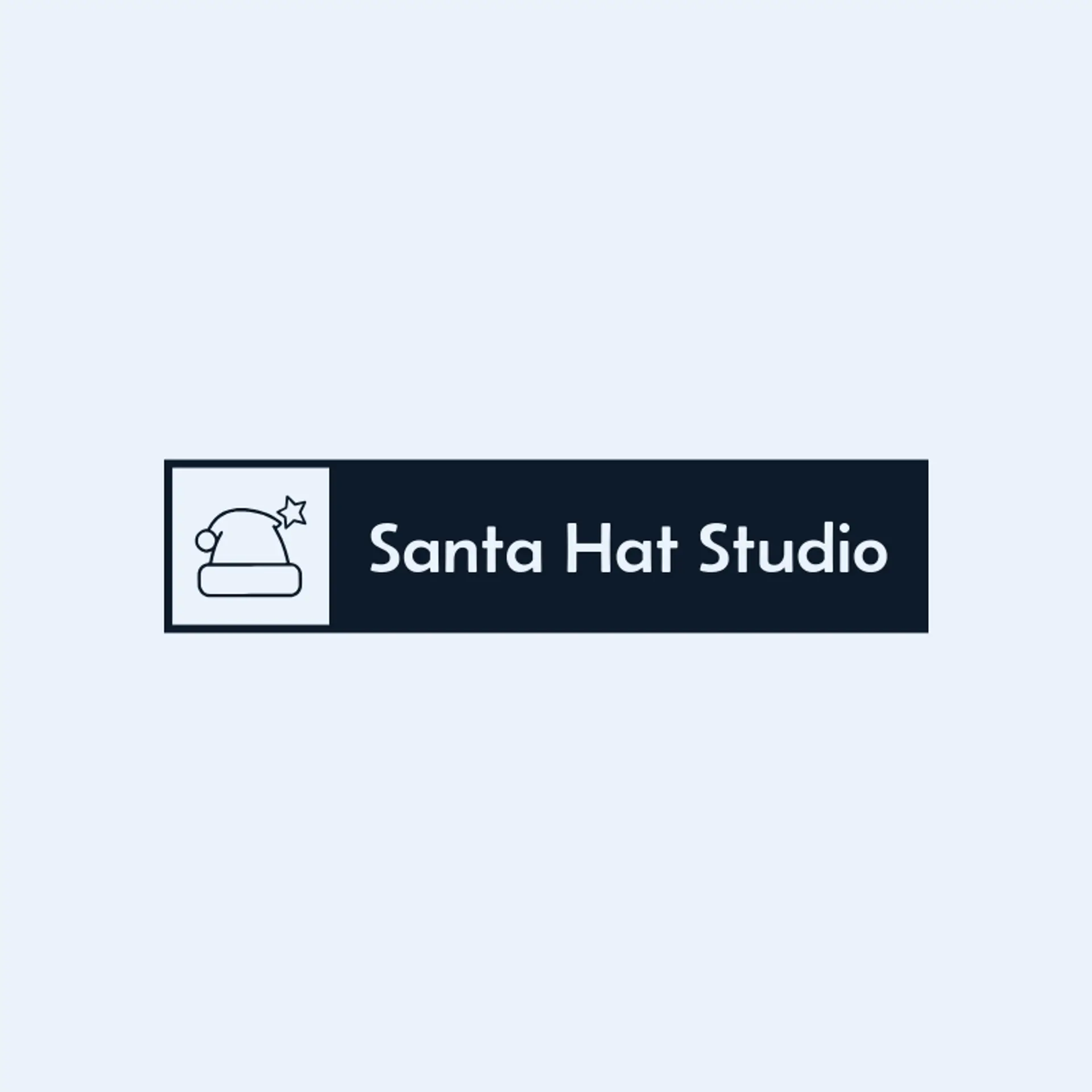 Santa Hat Studio logo for christmas