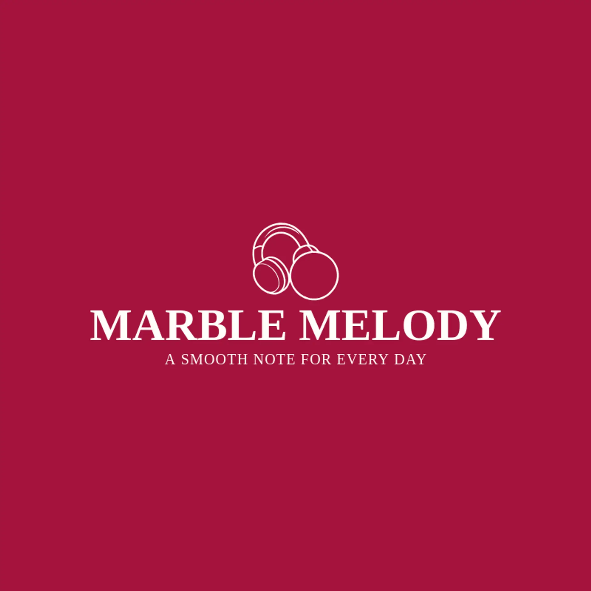 Marble Melody logo for headphone