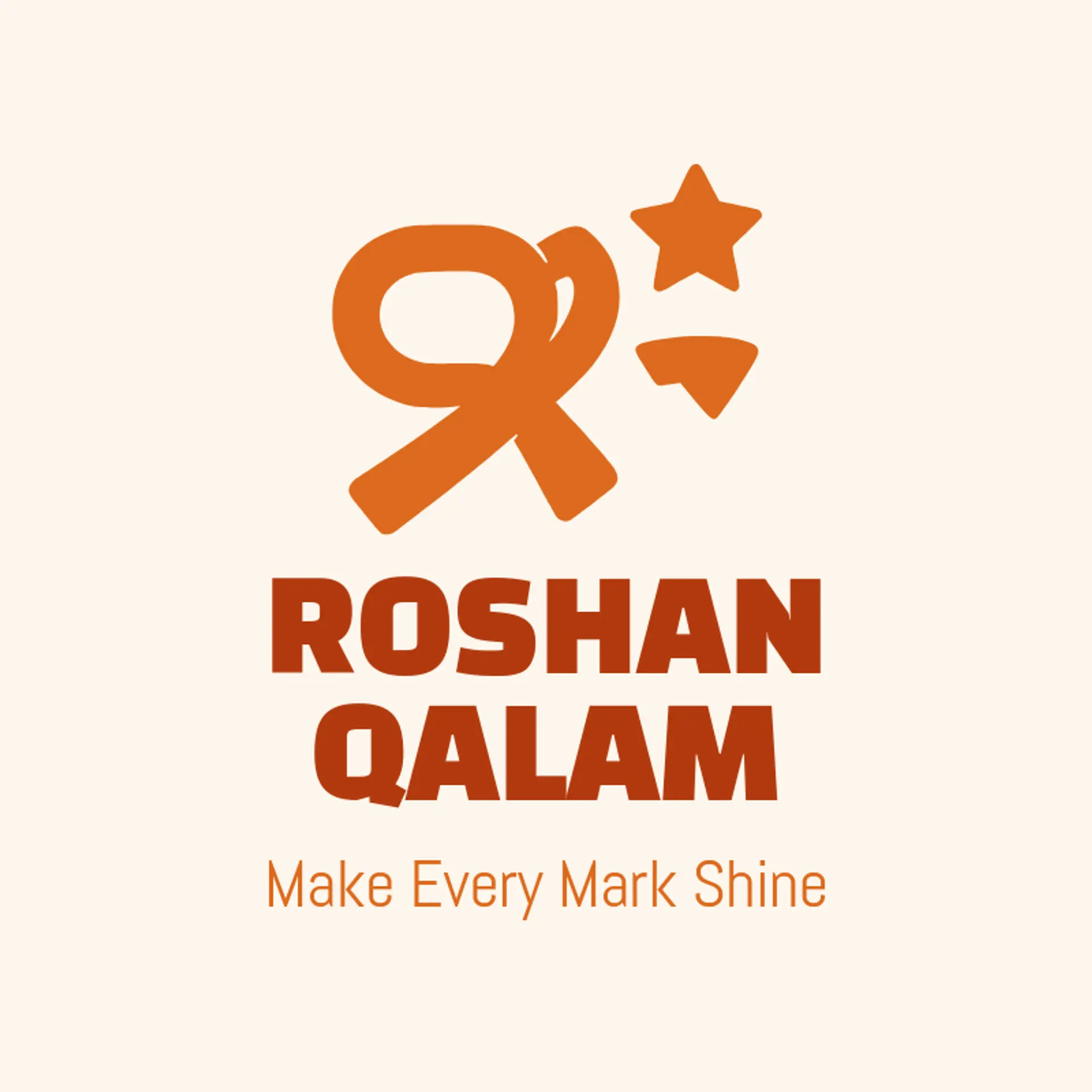 Roshan Qalam logo for urdu