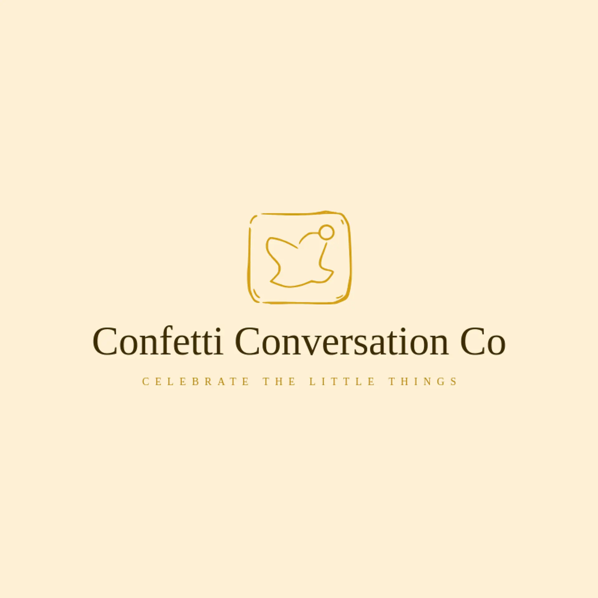 Confetti Conversation Co logo for messenger