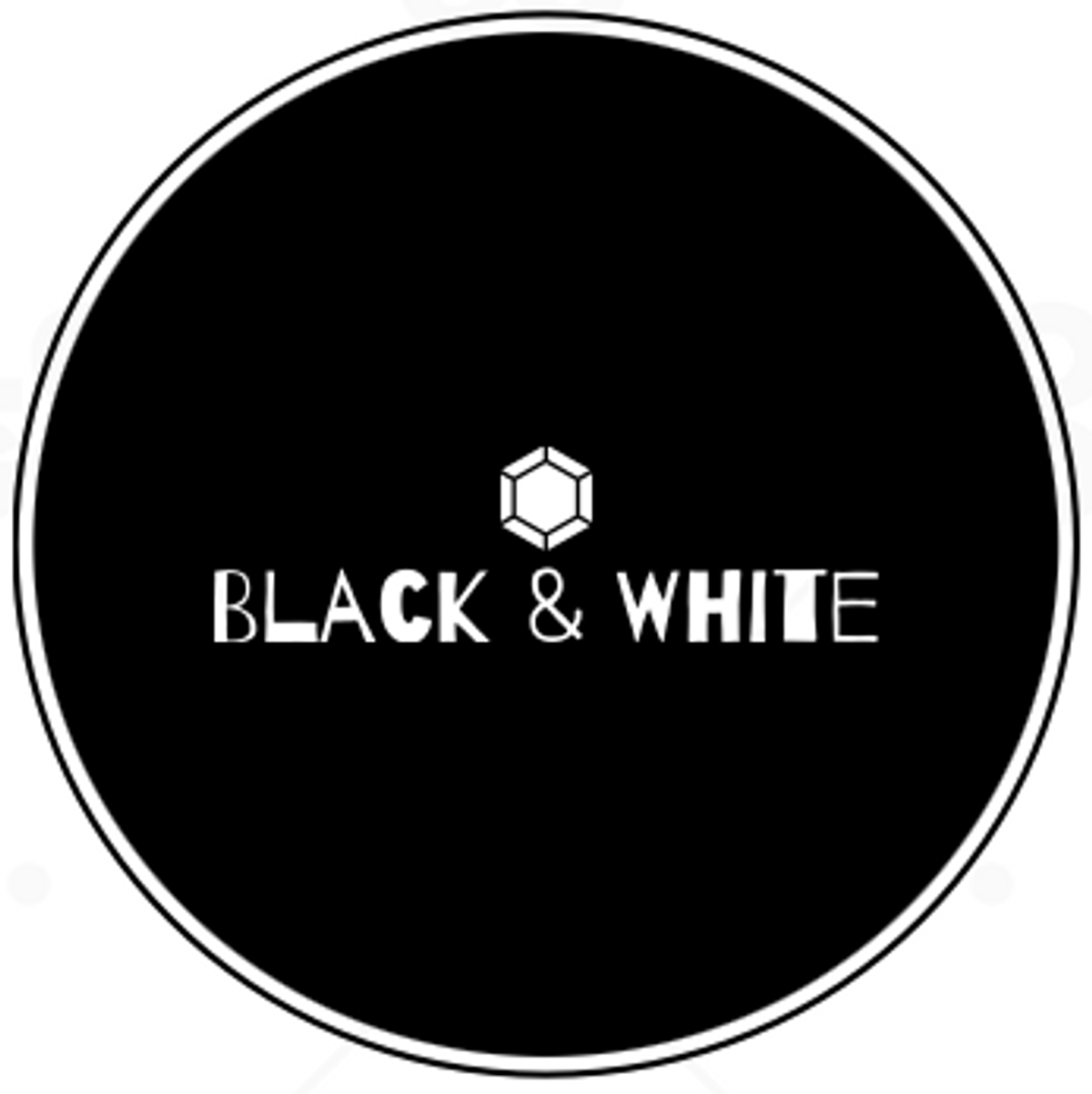 Black+white Logo Maker 