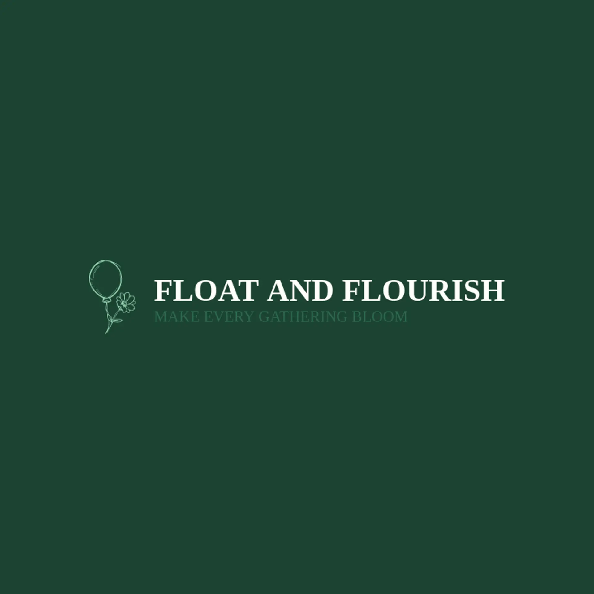 Float and Flourish logo for balloon