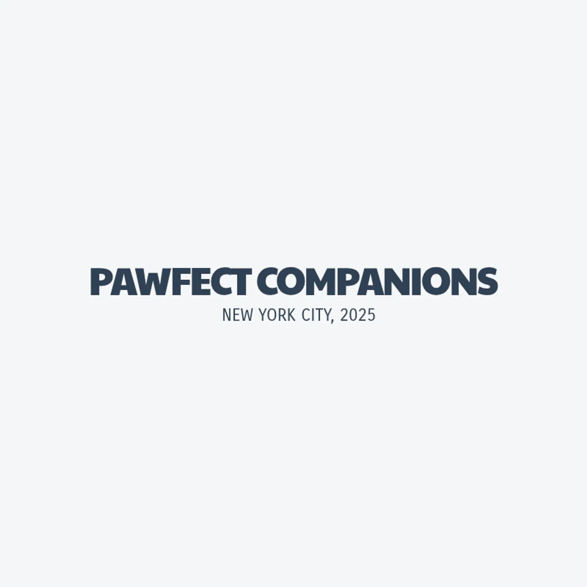 Pawfect Companions logo for pet