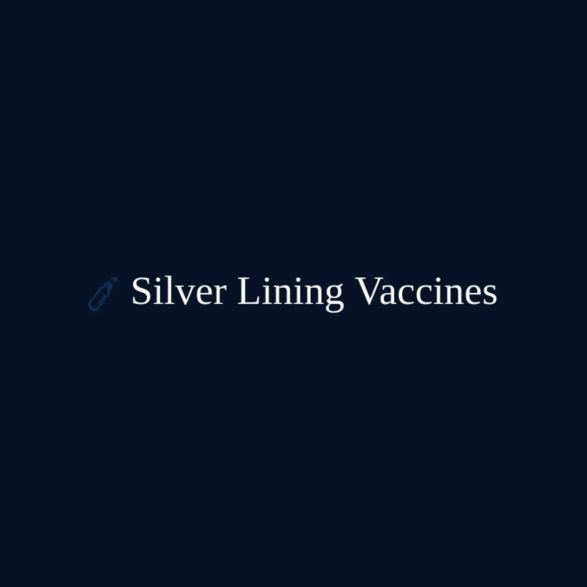 Silver Lining Vaccines logo for vaccine