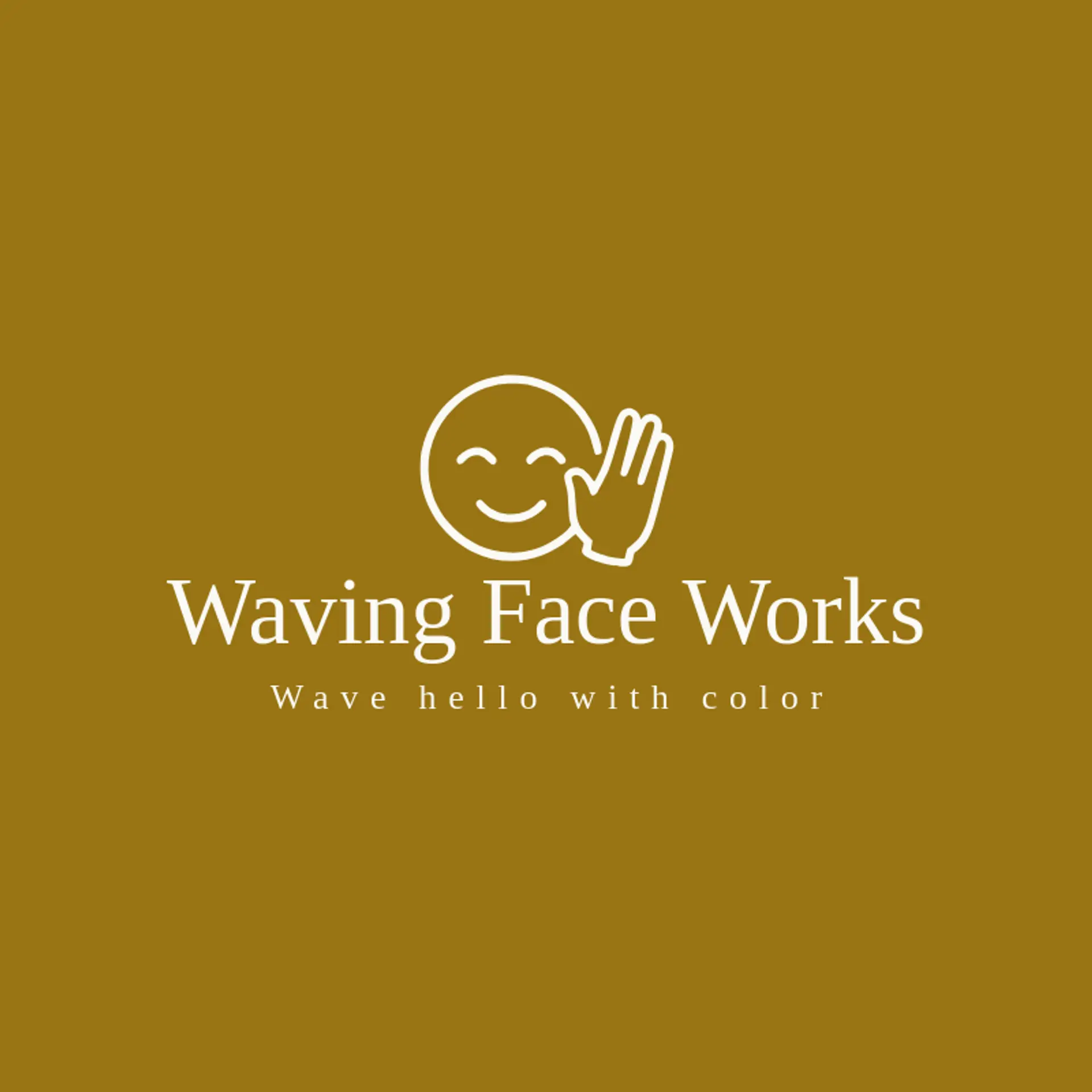 Waving Face Works logo for emoji
