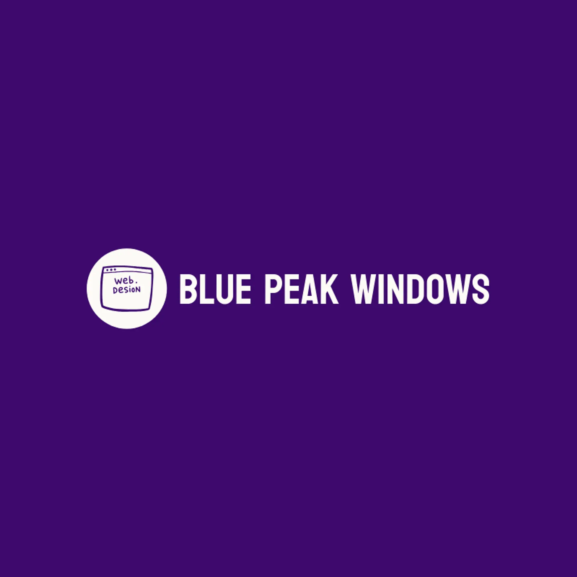 Blue Peak Windows logo for window