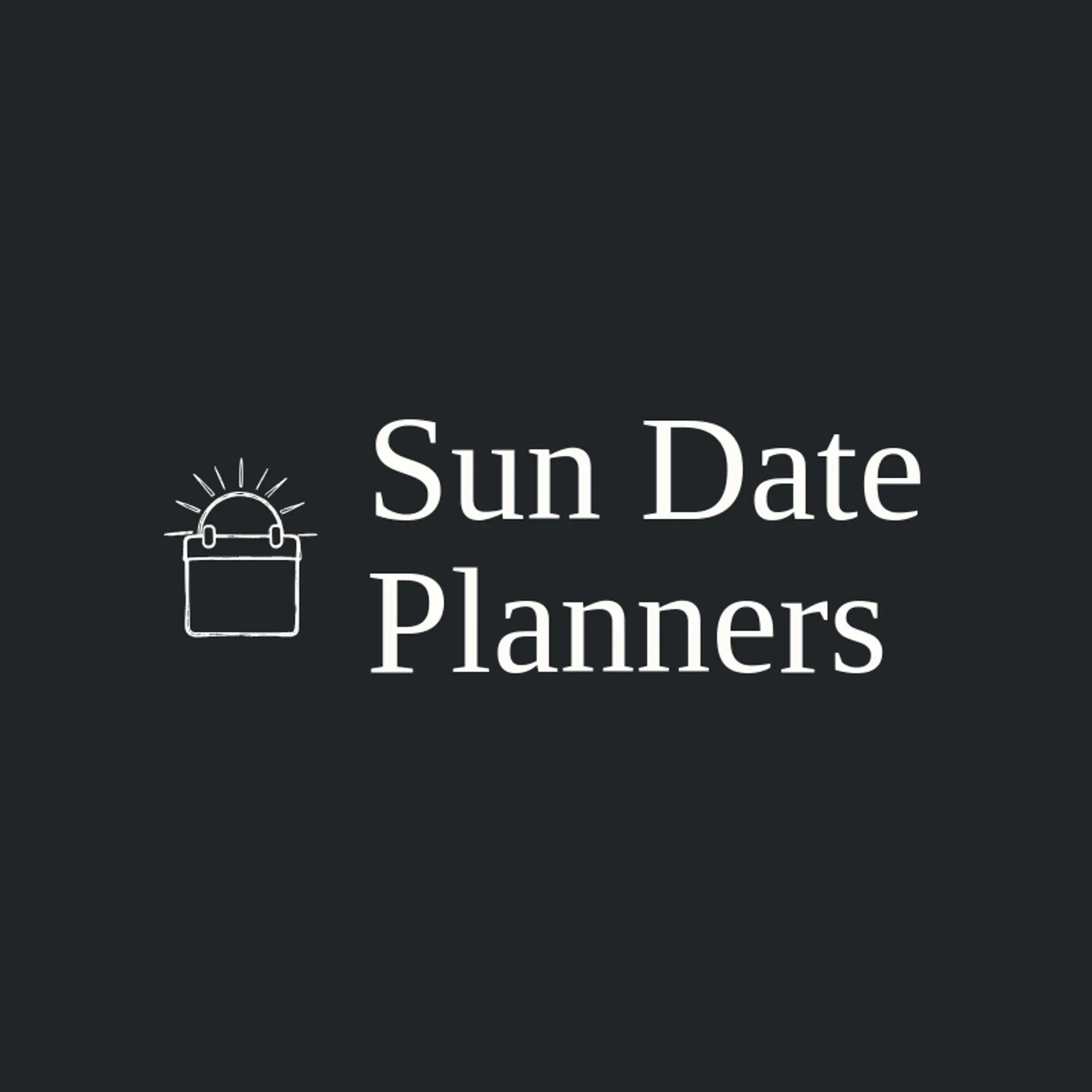 Sun Date Planners logo for calendar