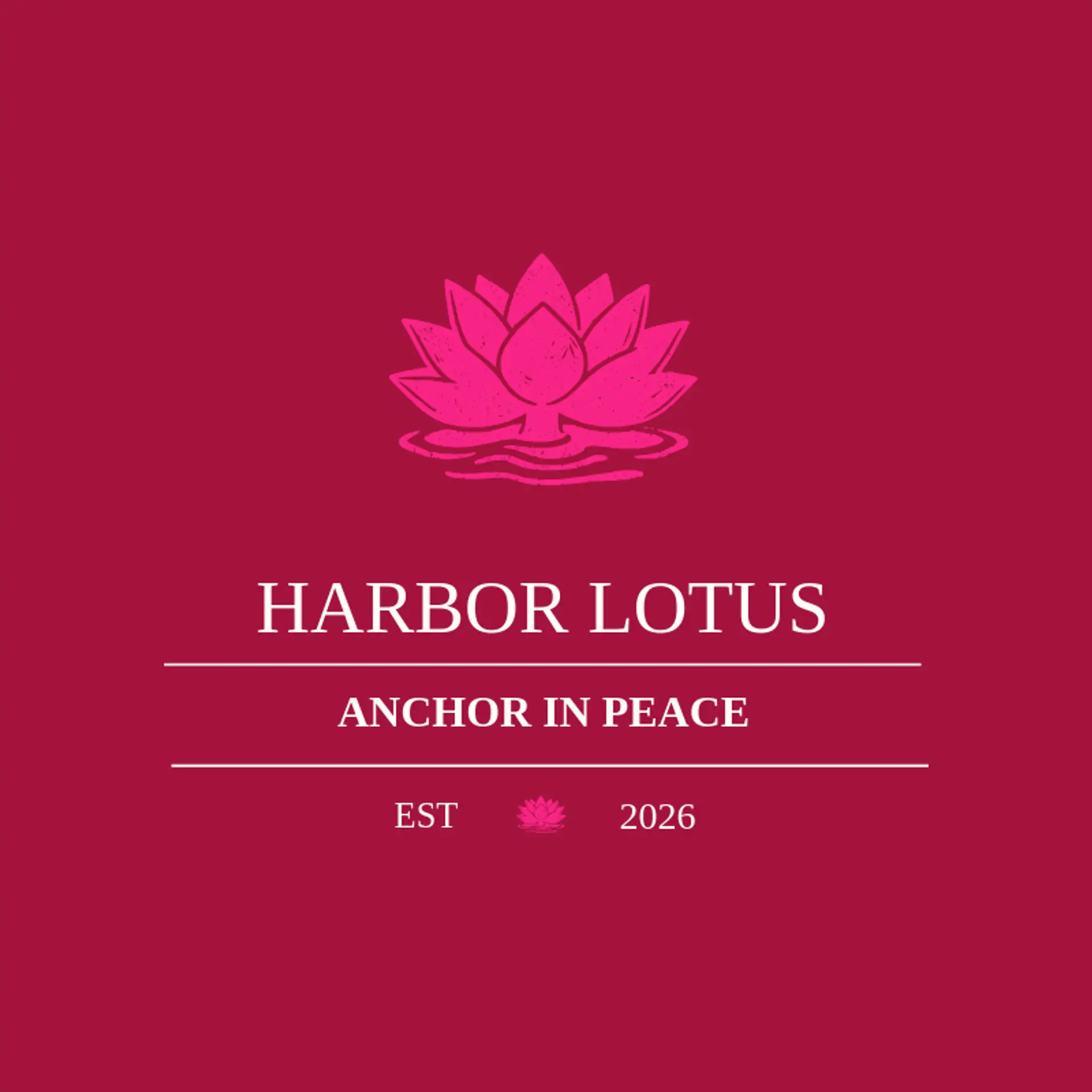 Harbor Lotus logo for buddhism