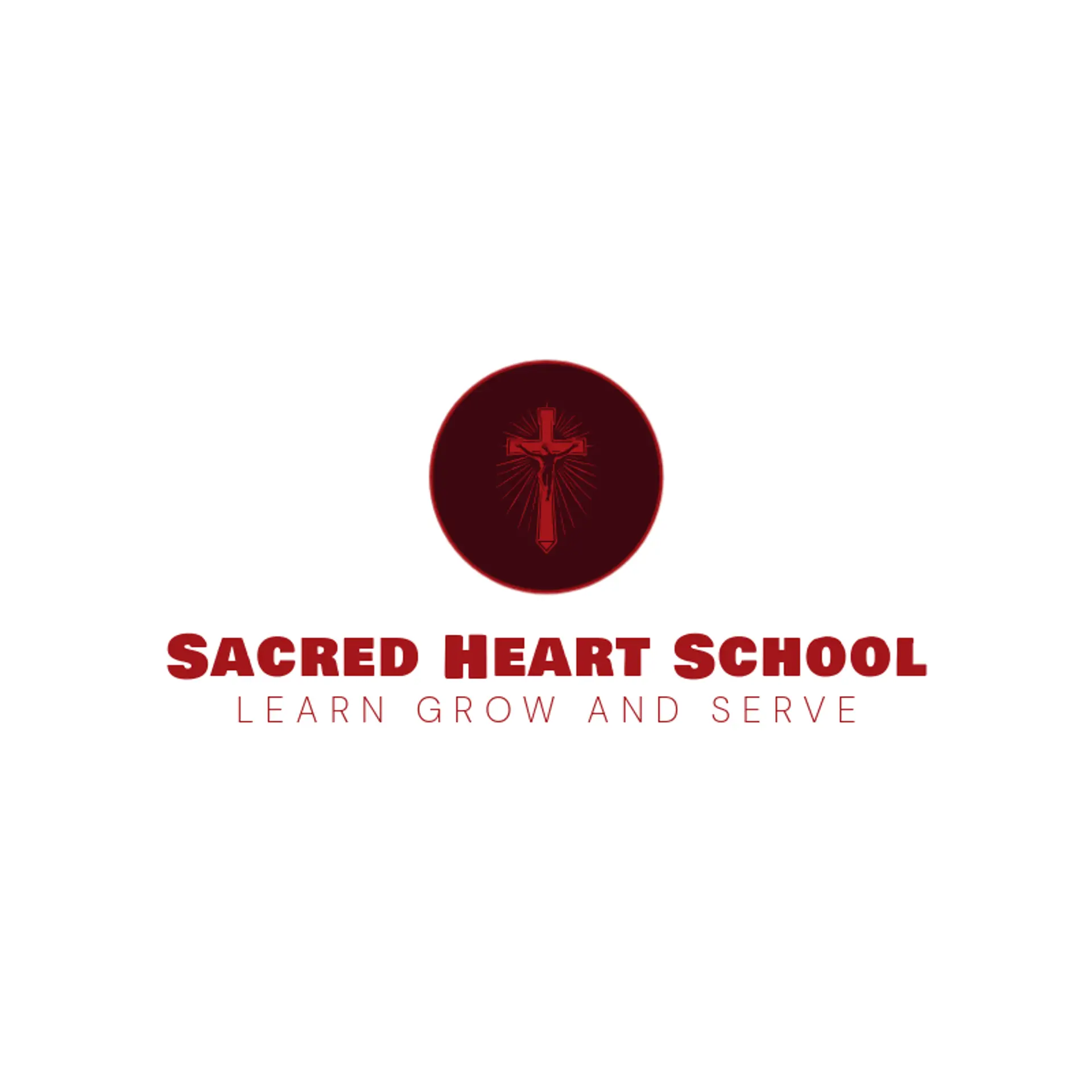 Sacred Heart School logo for catholic