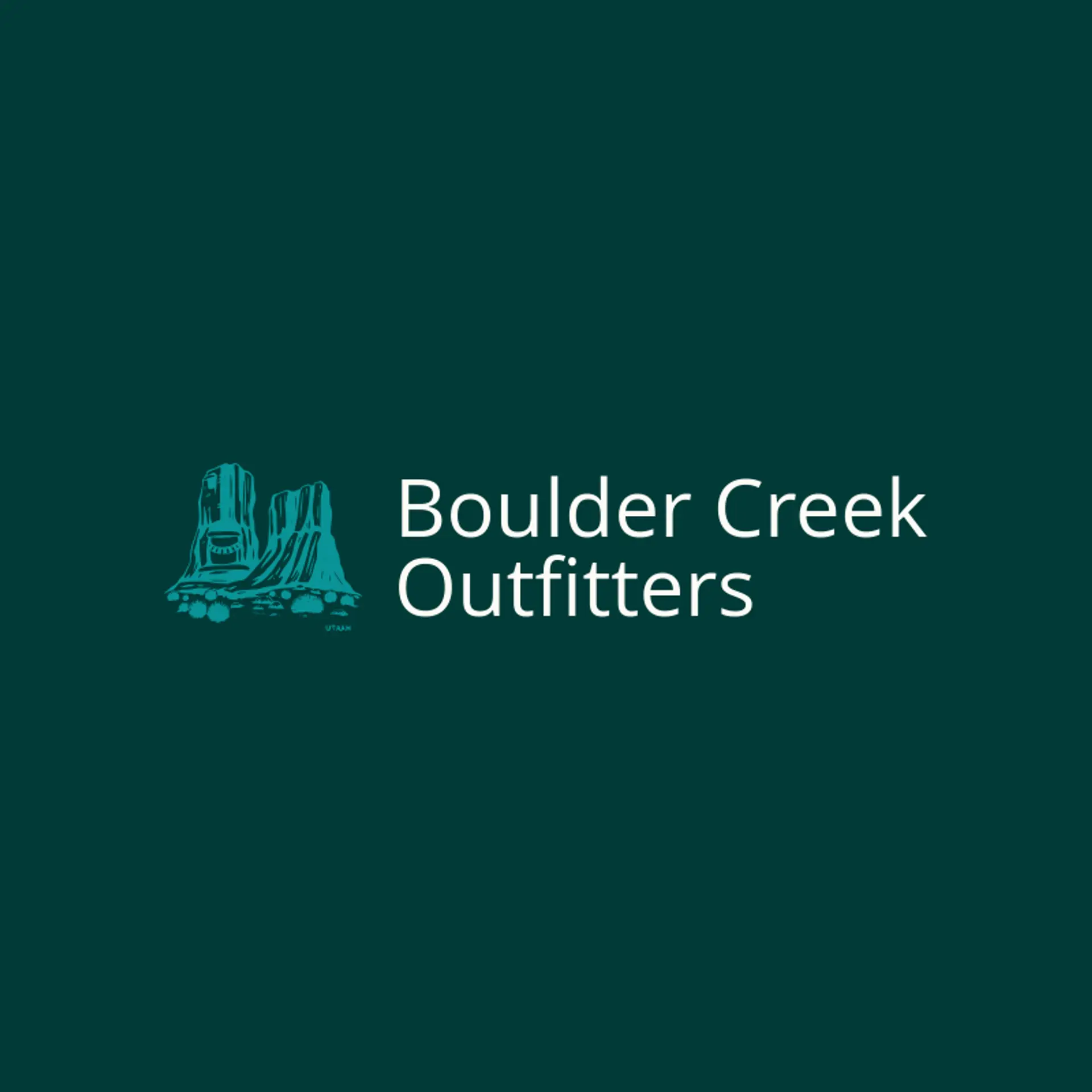 Boulder Creek Outfitters logo for national park