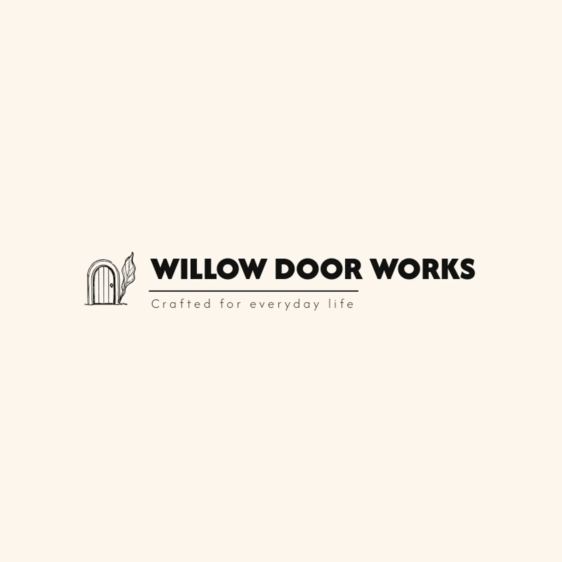 Willow Door Works logo for home