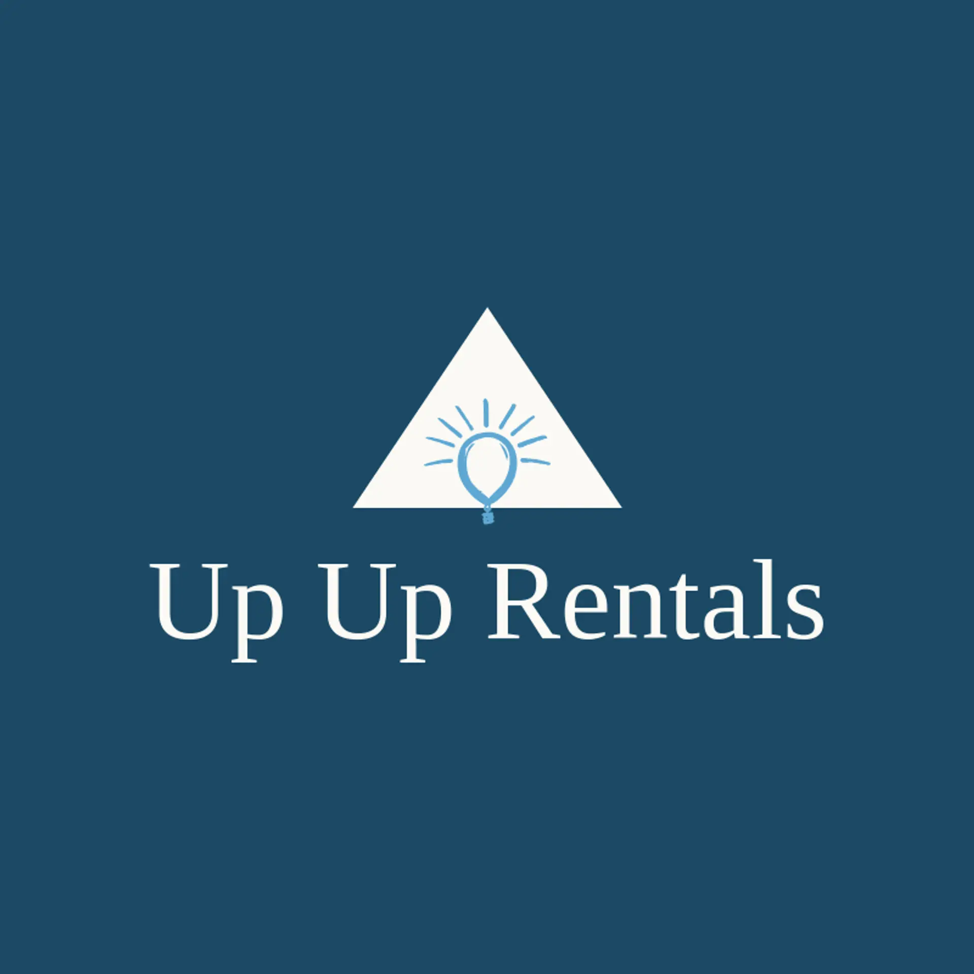Up Up Rentals logo for inflatable