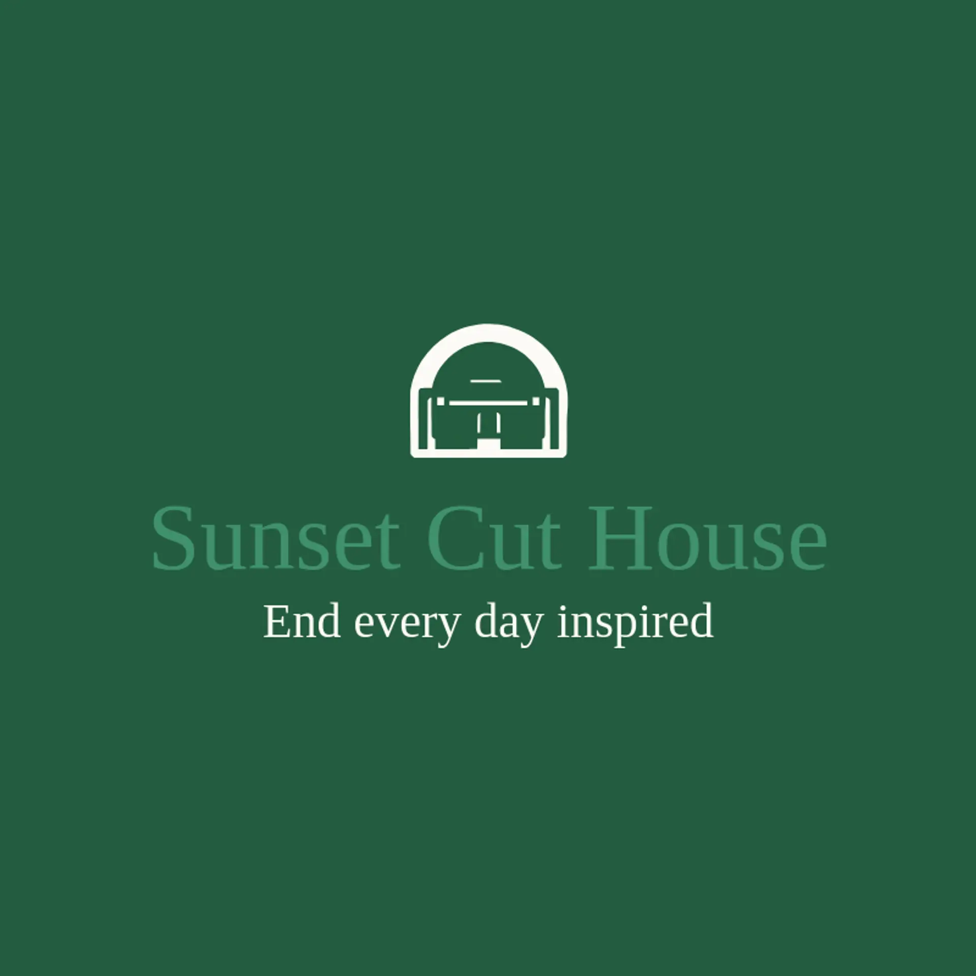 Sunset Cut House logo for movie studio